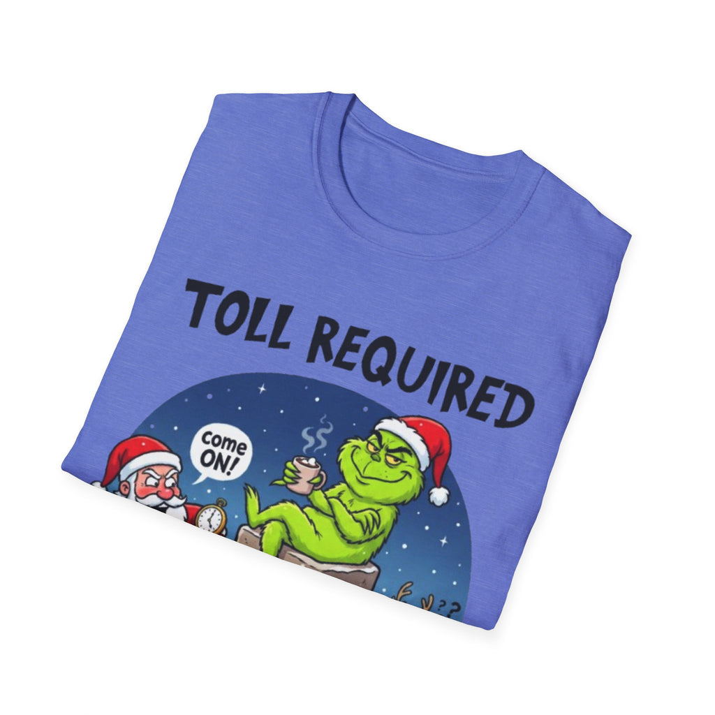 Santa Blocked by Grinch Tee | Funny Grinch Christmas T-shirt