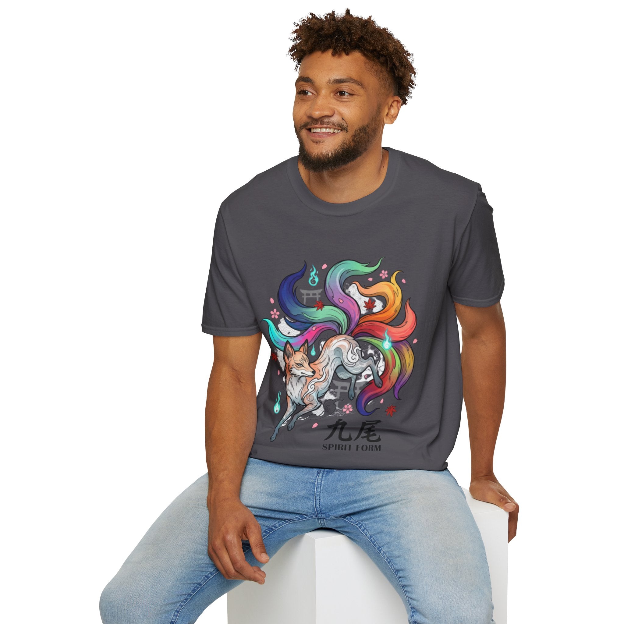 Mystical Nine-Tailed Fox Urban Streetwear Tee