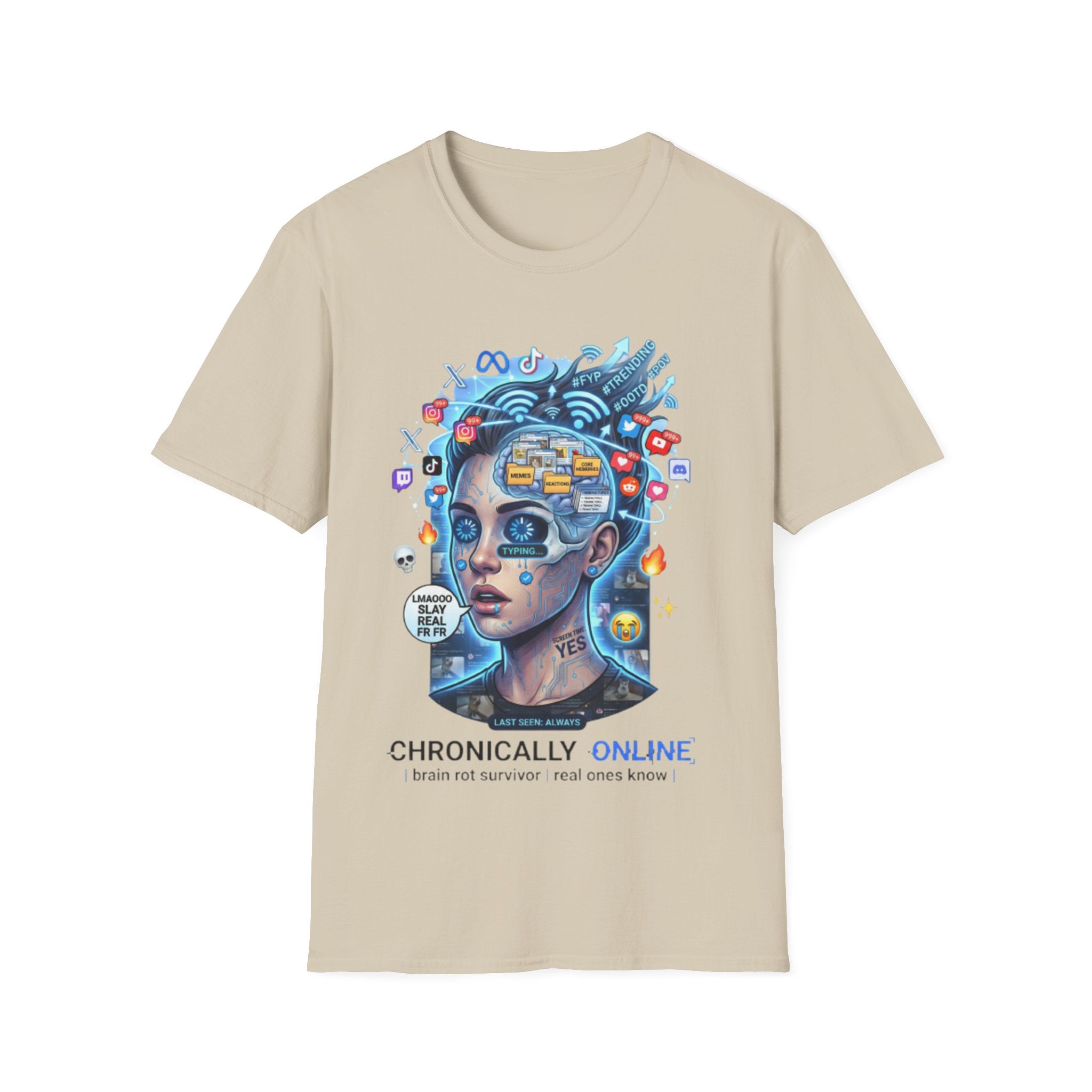 Chronically Online Tee - Trendy Urban Streetwear