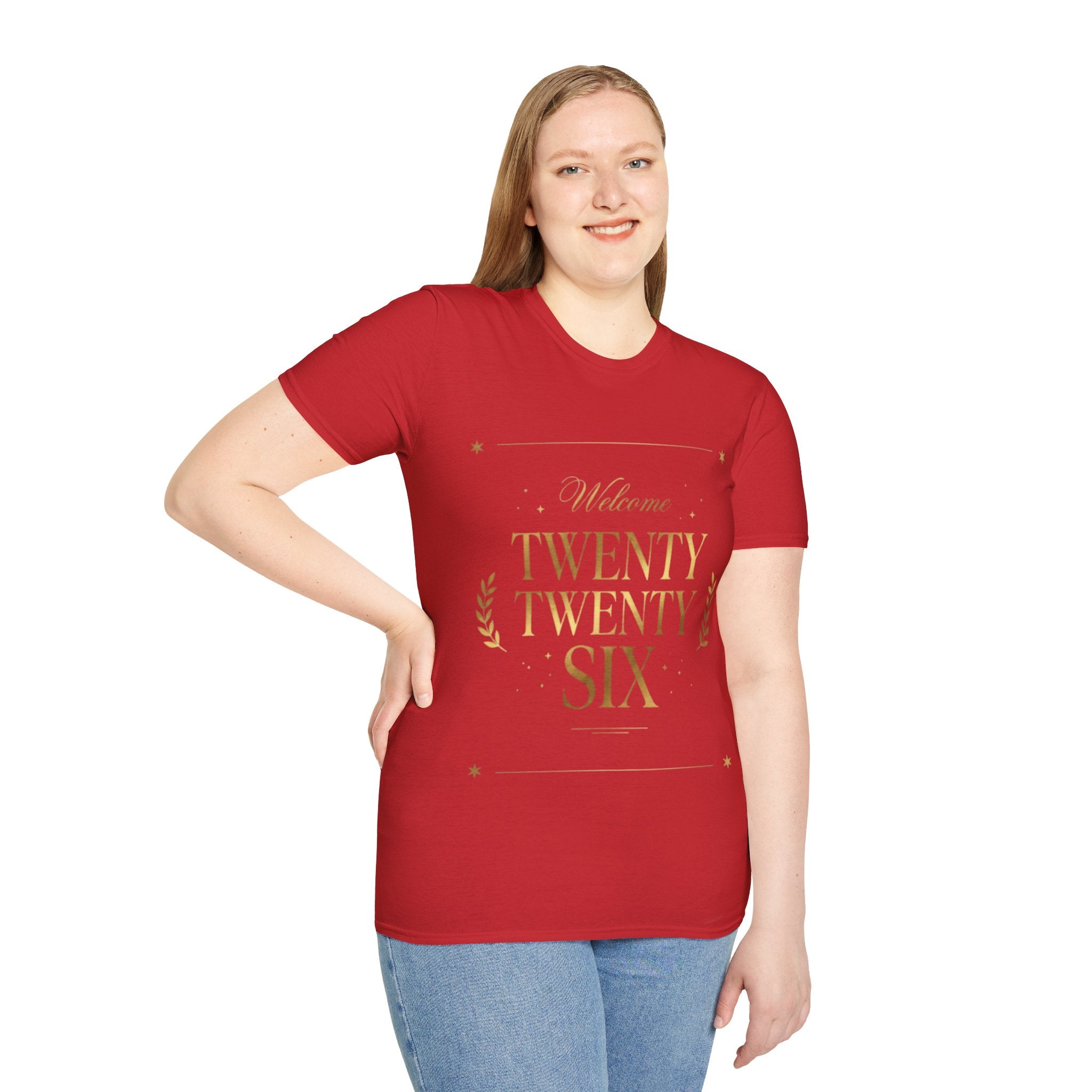 Trendy Urban 'Twenty Twenty Six' Gold Tee