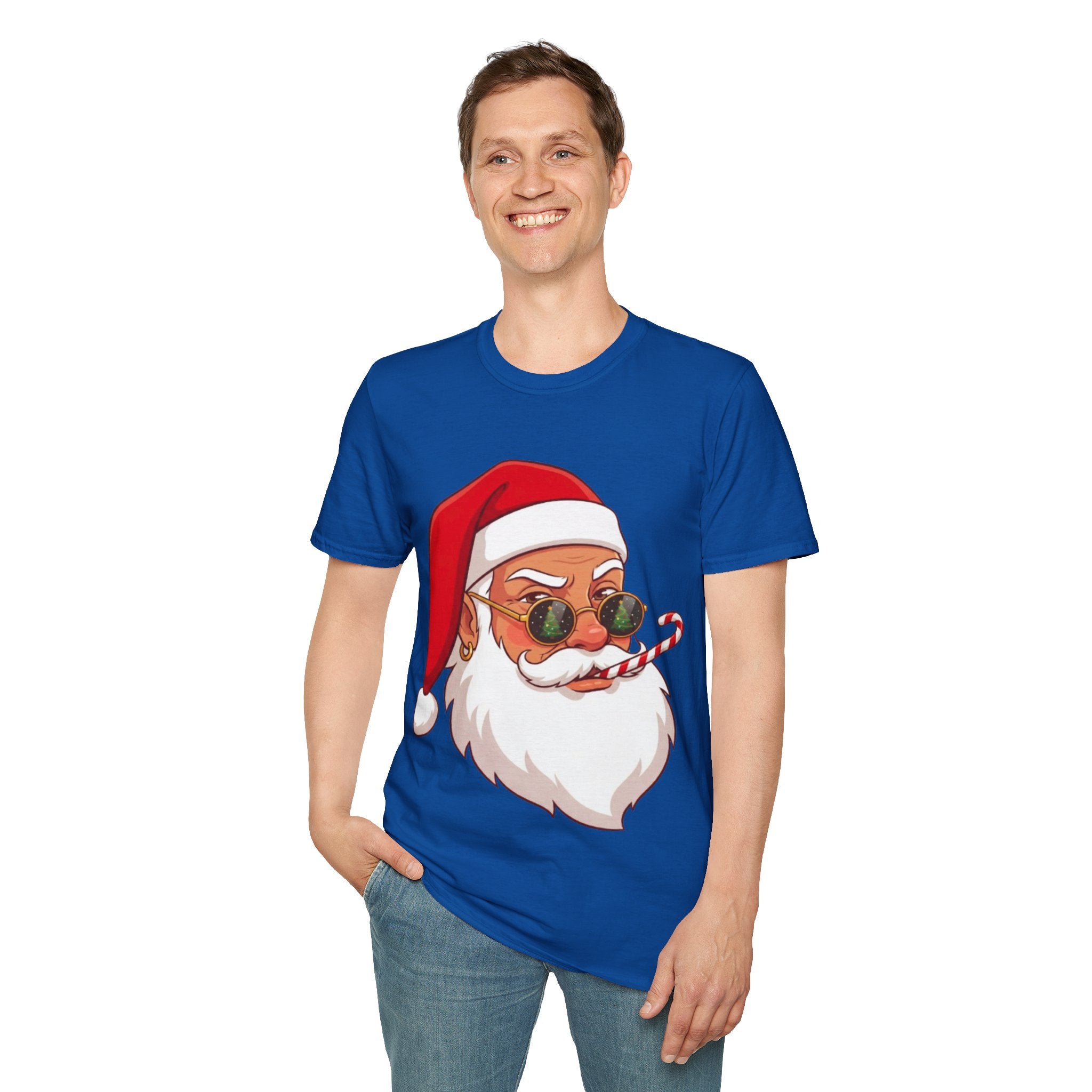 Stylish Santa Christmas Tee | Funny & Cool Holiday T-shirt
