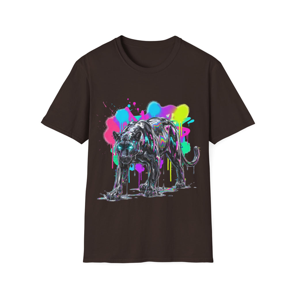 Neon Panther Streetwear Tee - Urban Trendy Vibes