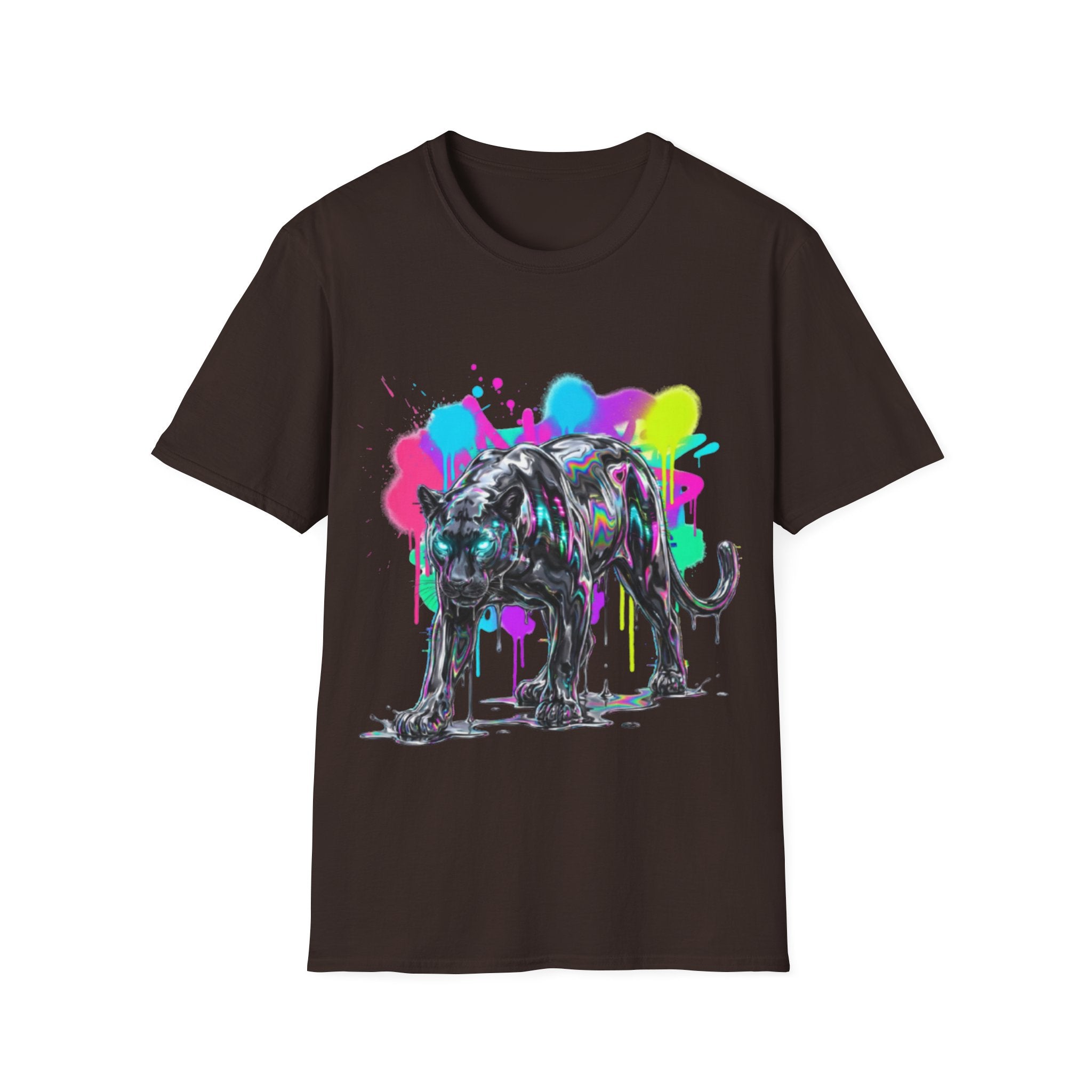 Neon Panther Streetwear Tee - Urban Trendy Vibes