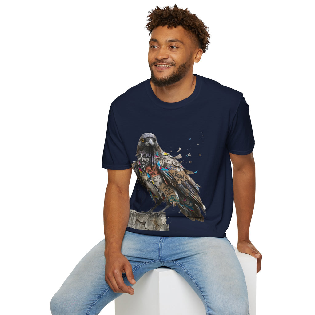 Urban Rebel Crow T-Shirt - Trendy Streetwear Style