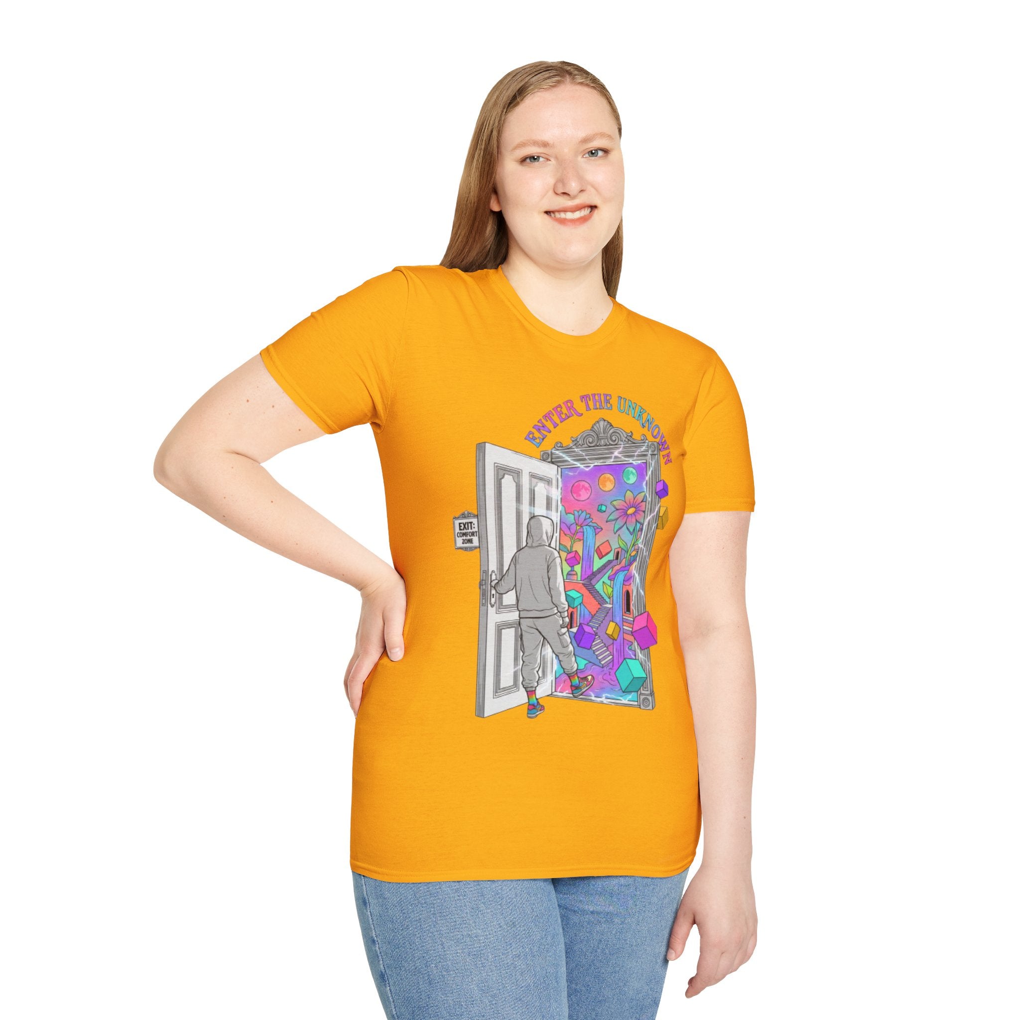 Trendy Streetwear 'Enter the Unknown' Tee