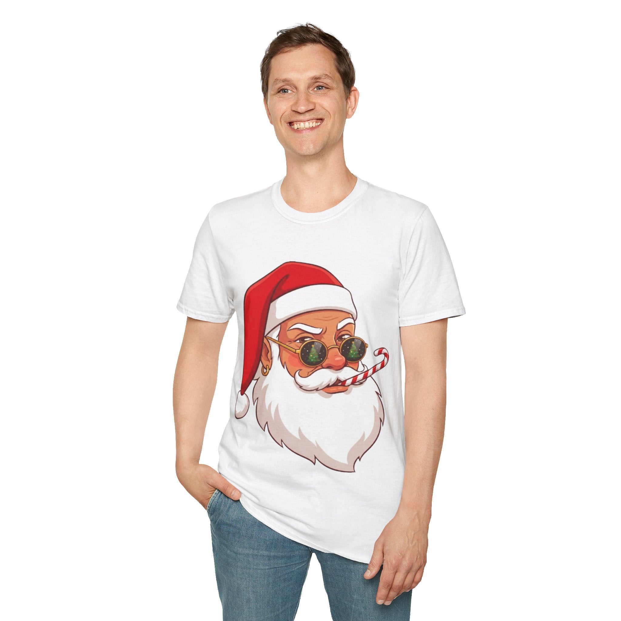 Stylish Santa Christmas Tee | Funny & Cool Holiday T-shirt