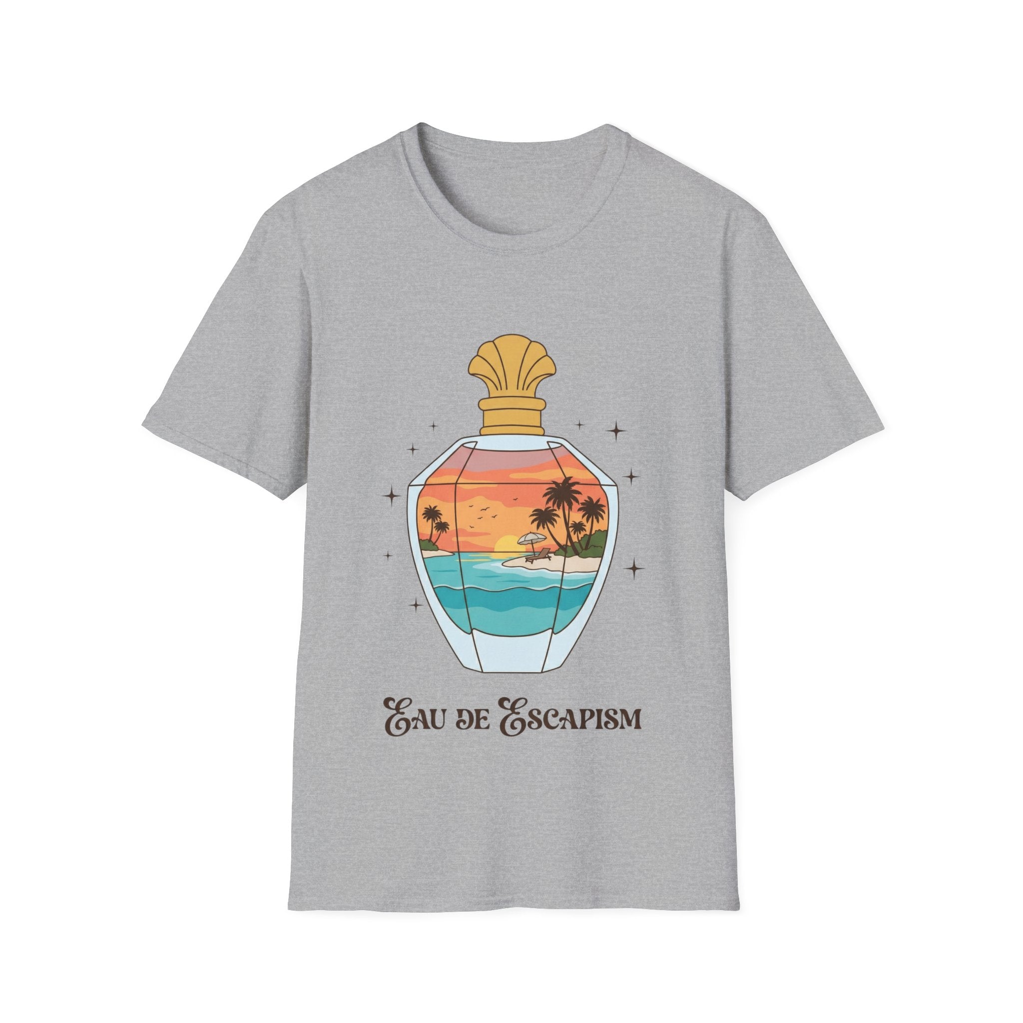 Eau De Escapism Graphic Tee - Dreamy Vacation Aesthetic T-shirt