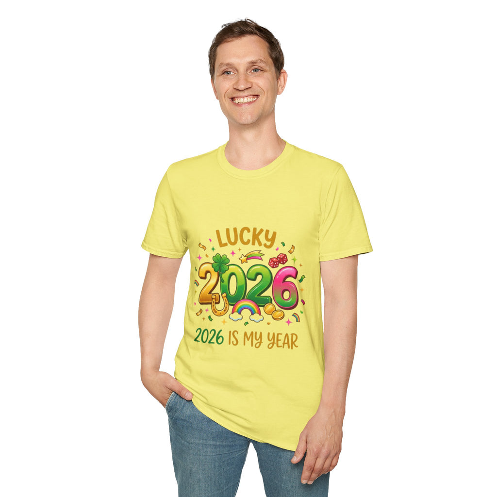 Lucky 2026 Streetwear T-Shirt - Trendy Urban Style