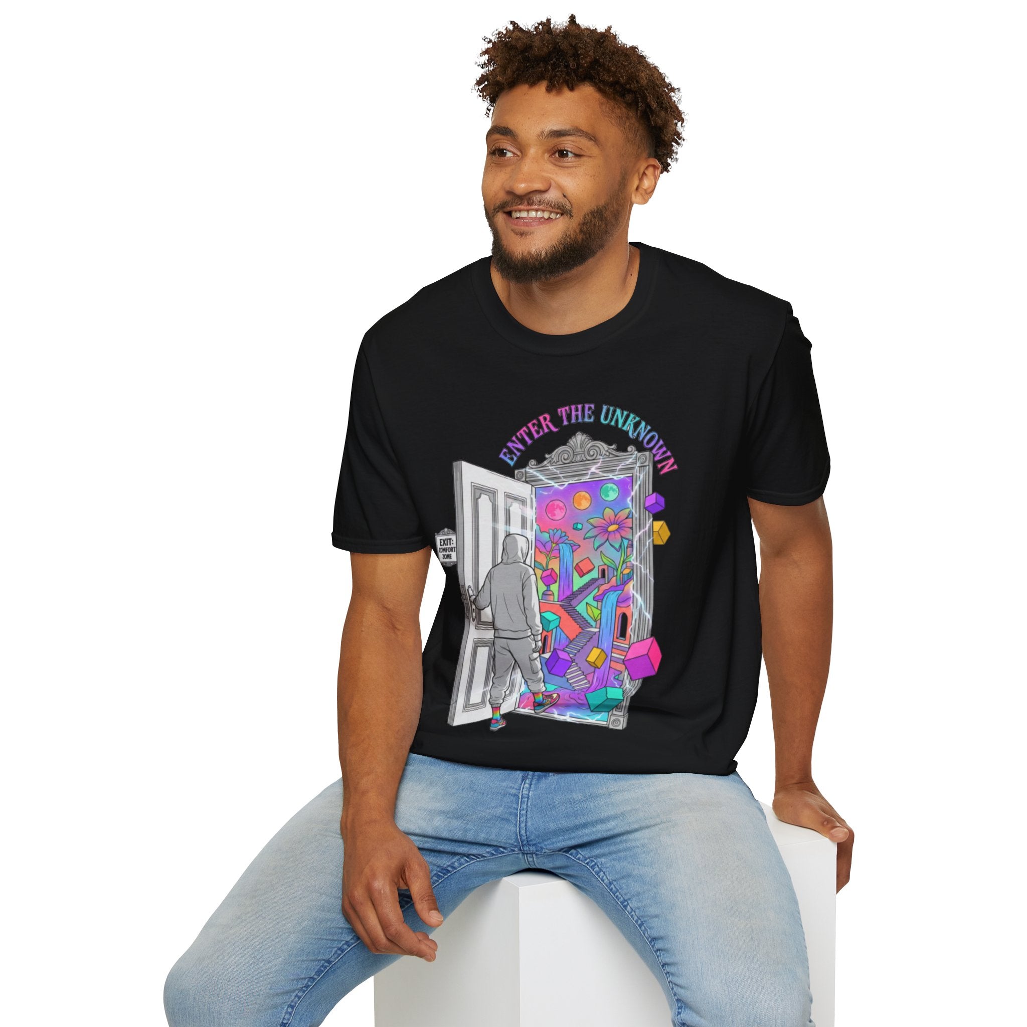 Trendy Streetwear 'Enter the Unknown' Tee