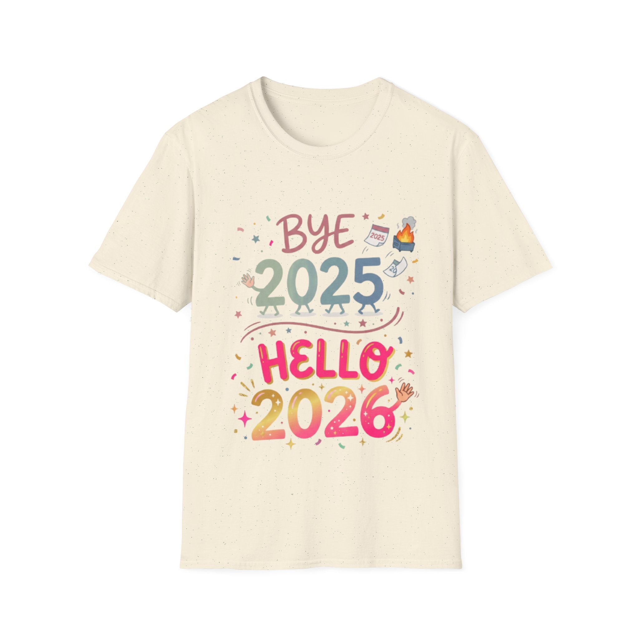 Trendy Urban Bye 2025 Hello 2026 T-Shirt
