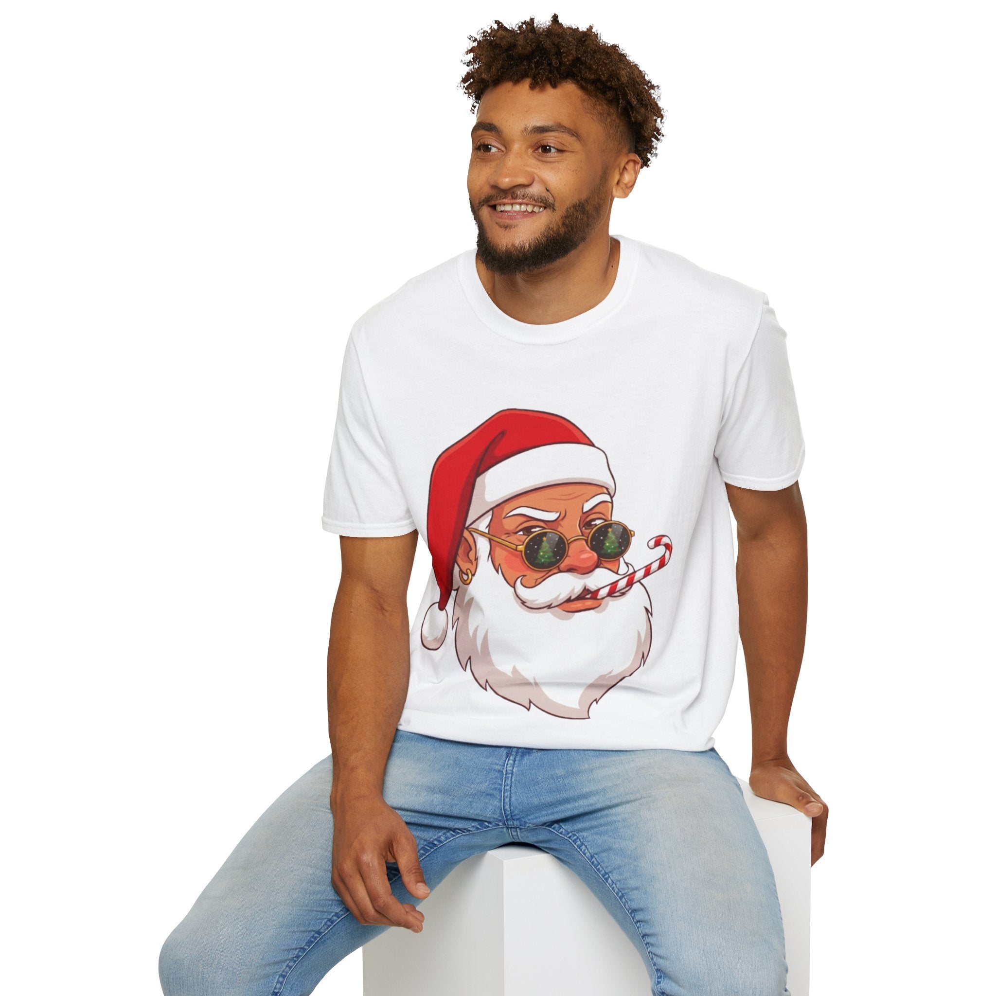 Stylish Santa Christmas Tee | Funny & Cool Holiday T-shirt