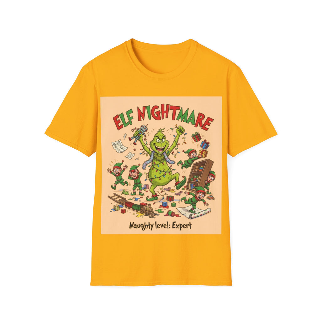 Grinch Elf Nightmare Tee | Funny Grinch Christmas Chaos T-shirt