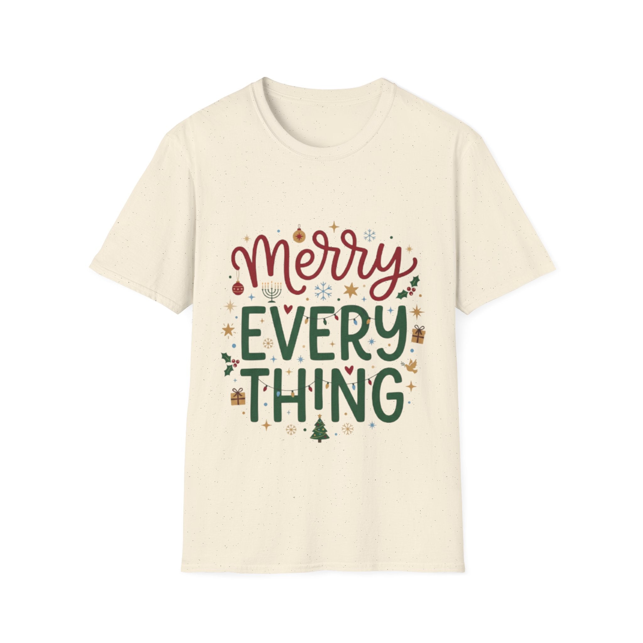 Trendy 'Merry Everything' Holiday T-Shirt