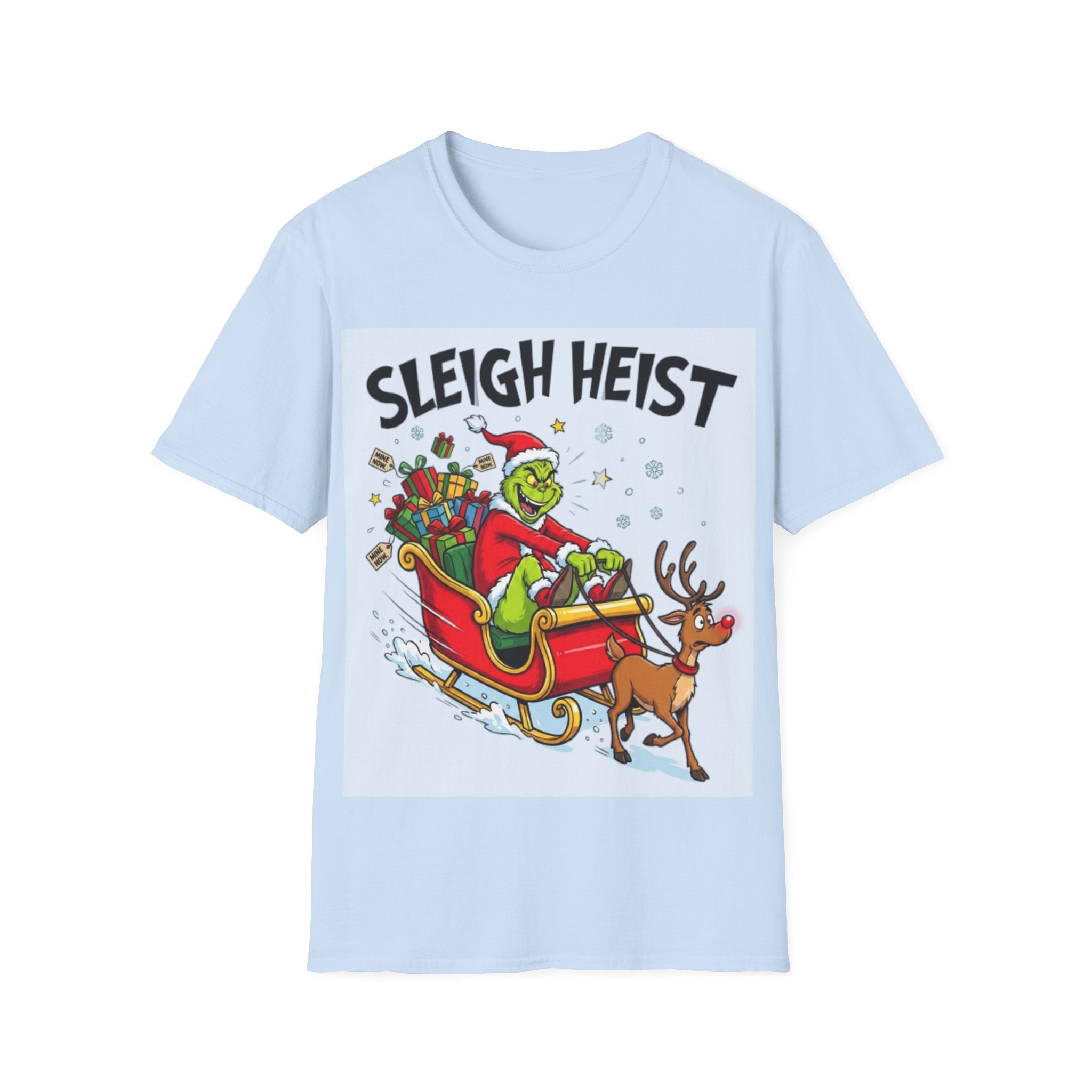 Grinch Sleigh Heist Tee | Funny Grinch Christmas Chaos T-shirt