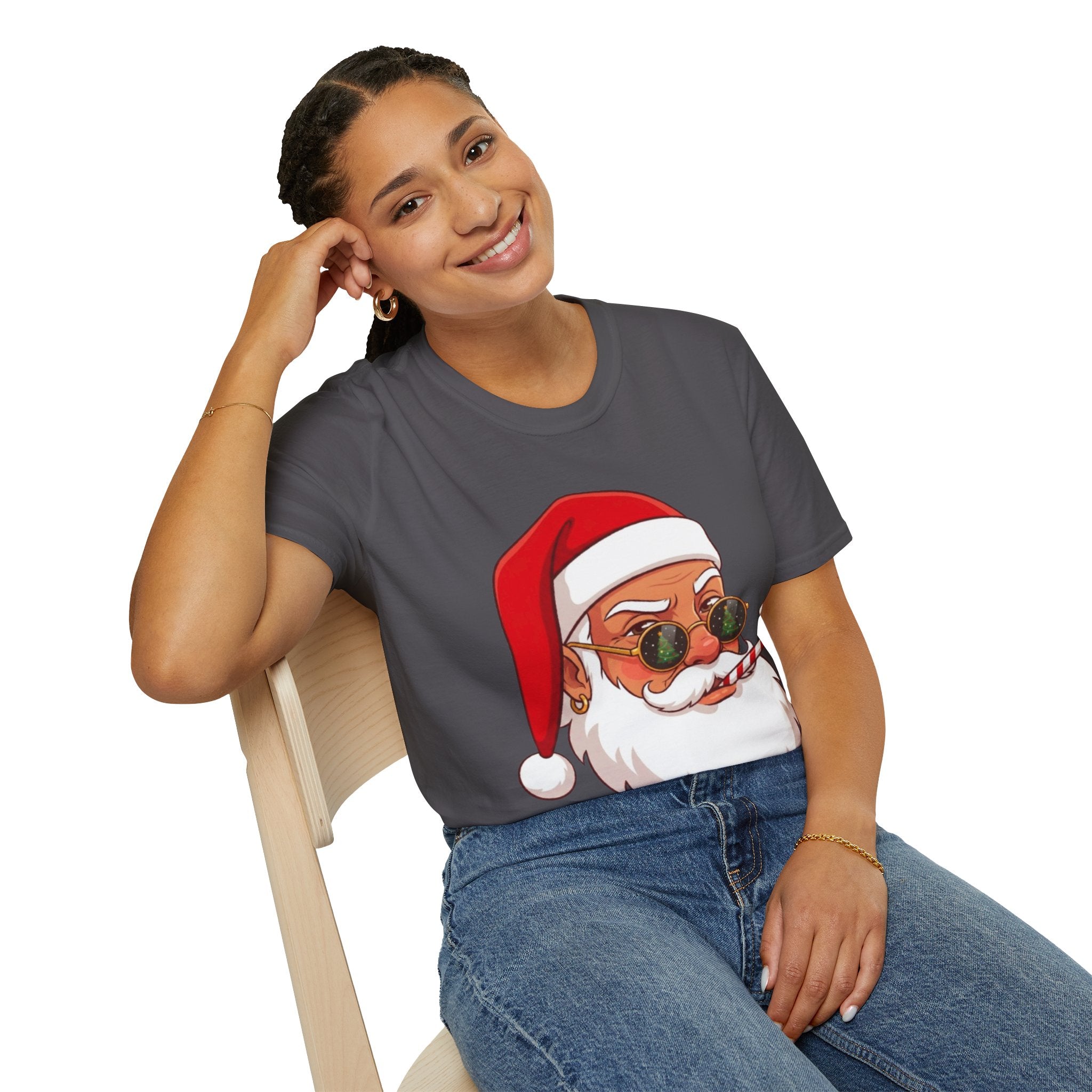 Stylish Santa Christmas Tee | Funny & Cool Holiday T-shirt