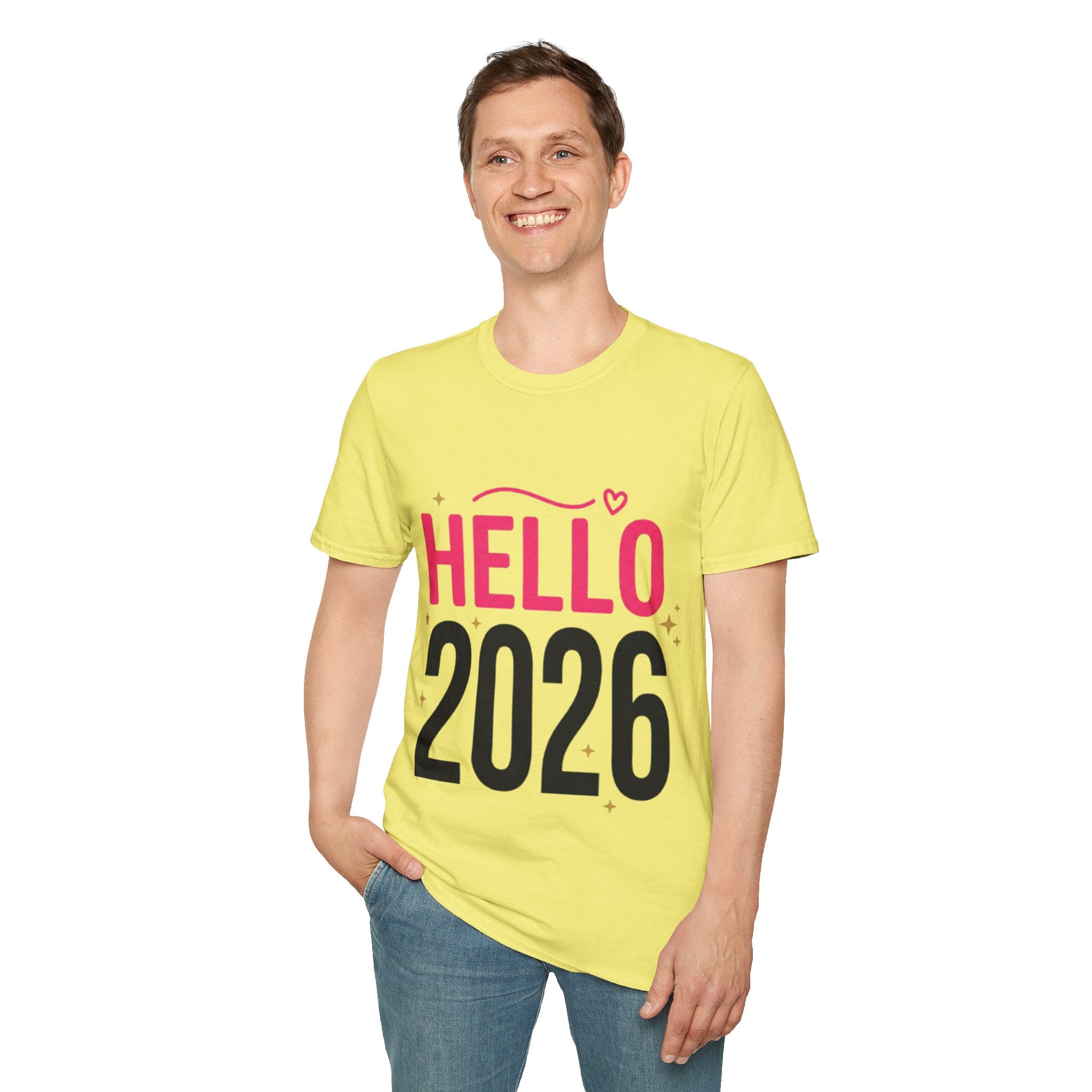 Hello 2026 New Year T-Shirt | Festive NYE Graphic Tee