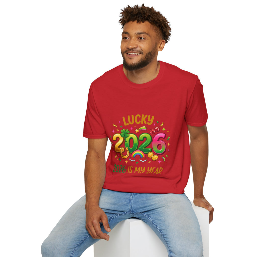 Lucky 2026 Streetwear T-Shirt - Trendy Urban Style