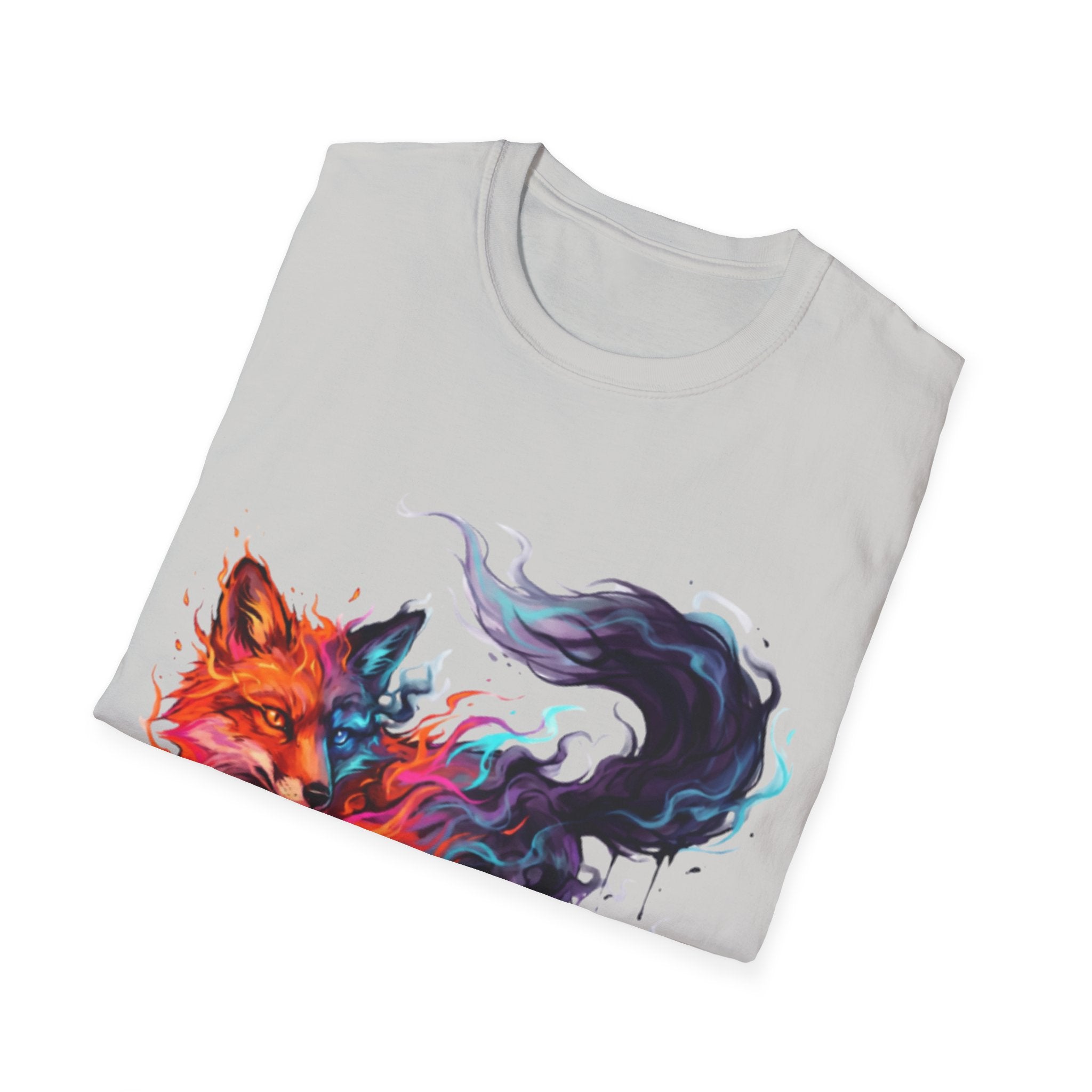 Urban Fox Flame T-Shirt - Trendy Streetwear Design
