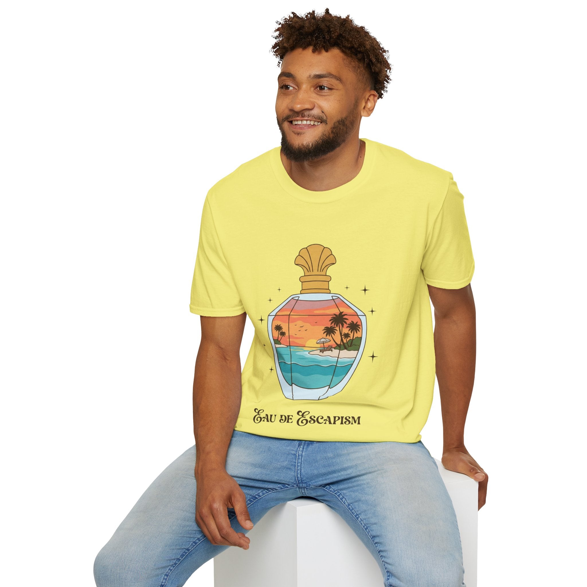 Eau De Escapism Graphic Tee - Dreamy Vacation Aesthetic T-shirt