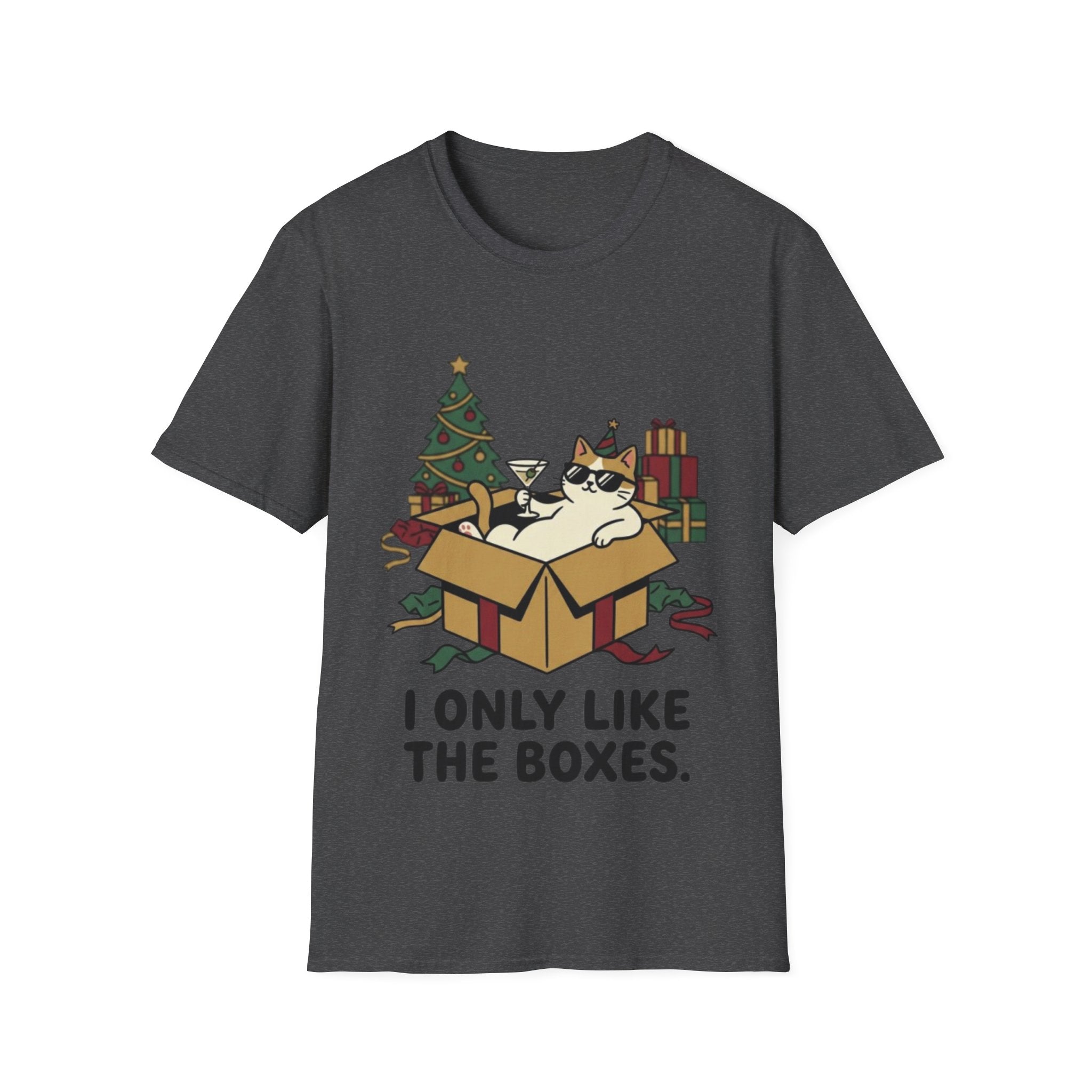 Cat Holiday Spirit Tee | Funny & Cool Christmas T-shirt