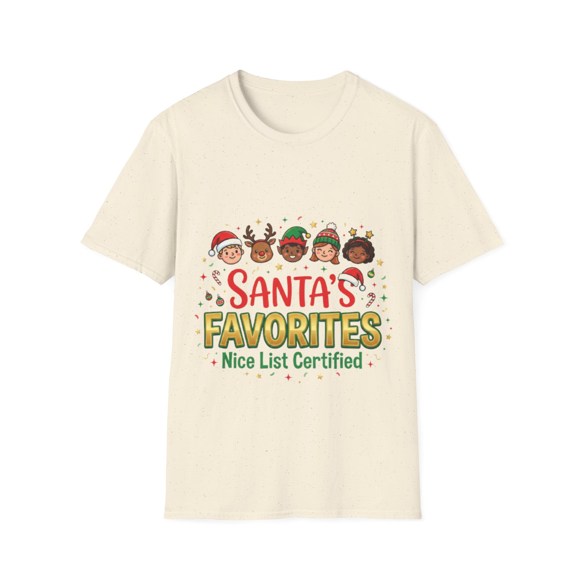 Santa's Favorites Unisex Festive Streetwear Tee