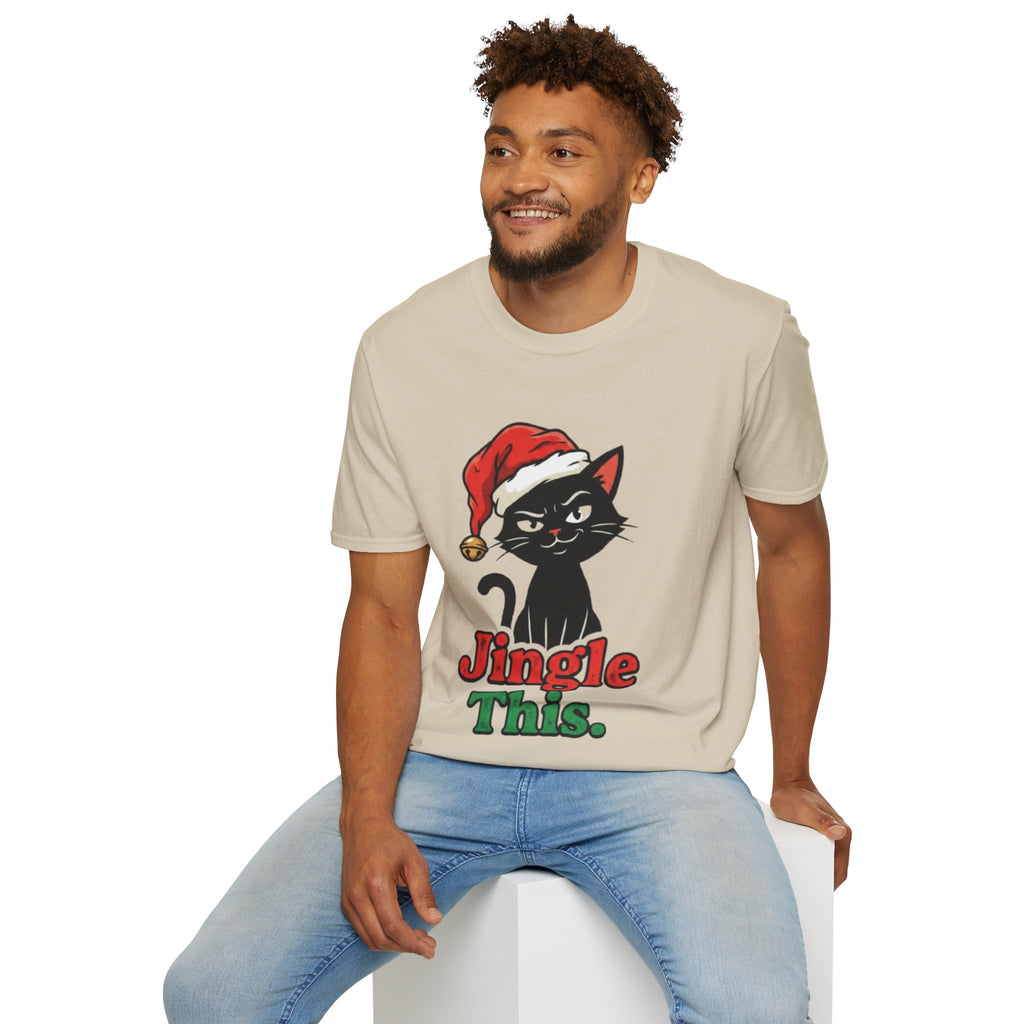 Jingle This Cat T-shirt | Funny Cat Christmas Tee