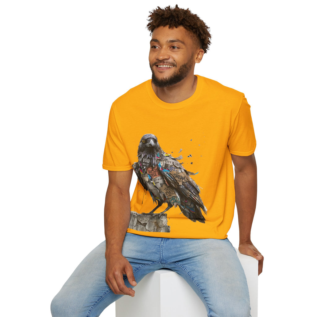 Urban Rebel Crow T-Shirt - Trendy Streetwear Style