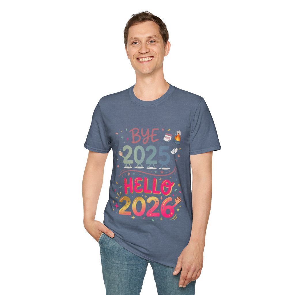 Trendy Urban Bye 2025 Hello 2026 T-Shirt