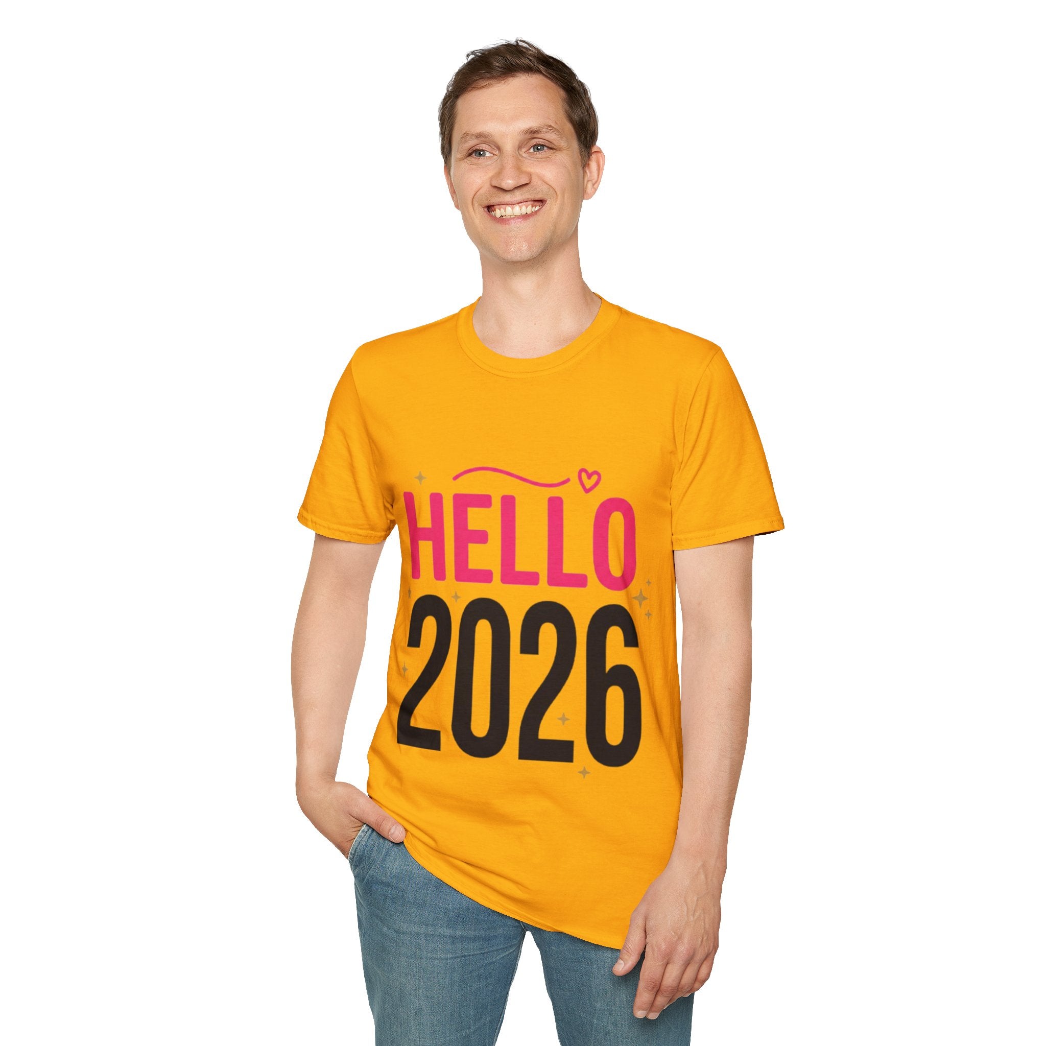 Hello 2026 New Year T-Shirt | Festive NYE Graphic Tee