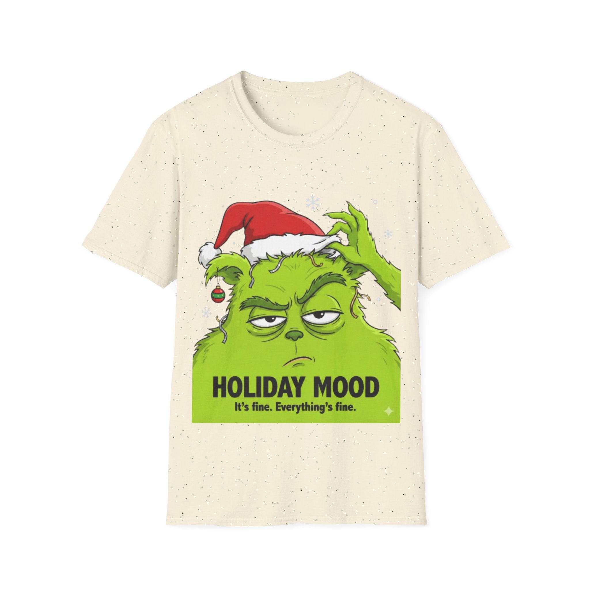 Grinch Holiday Mood T-shirt | Sarcastic Grinch Christmas Tee