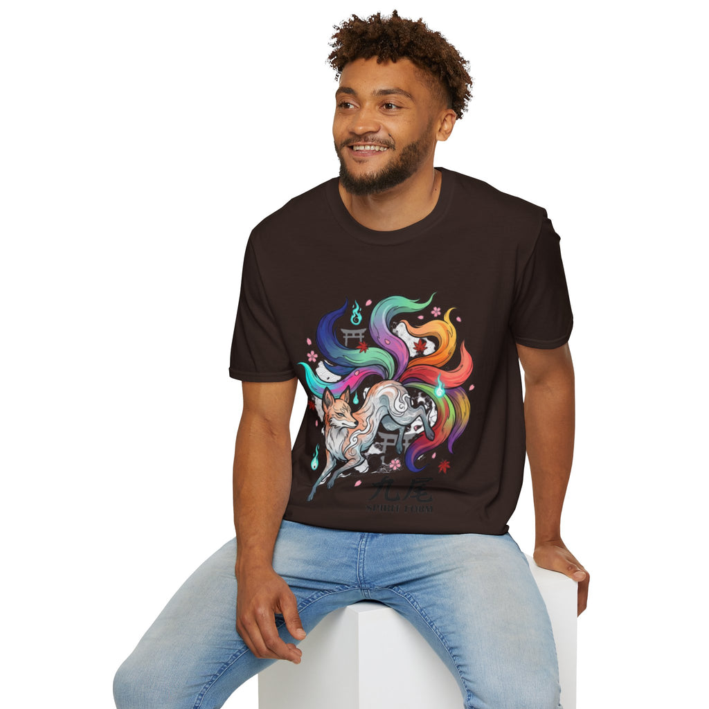 Mystical Nine-Tailed Fox Urban Streetwear Tee