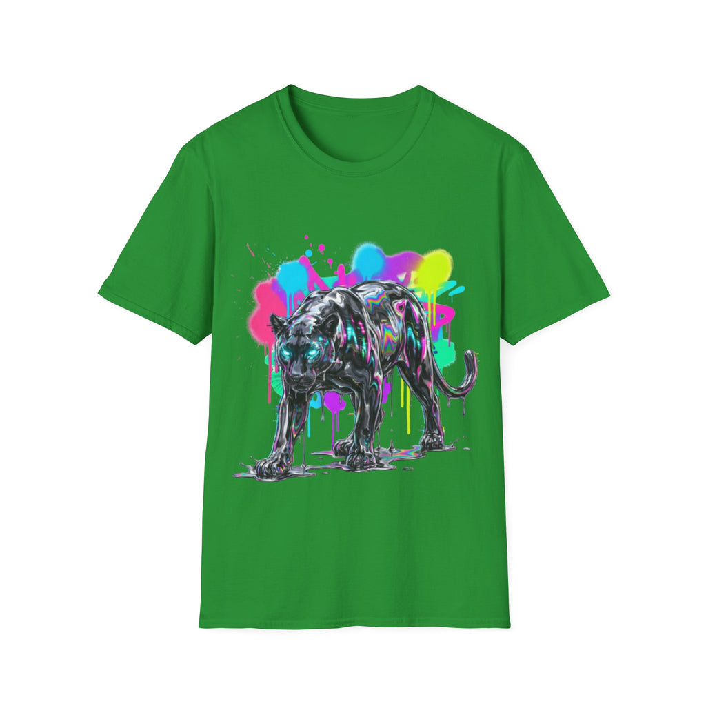 Neon Panther Streetwear Tee - Urban Trendy Vibes