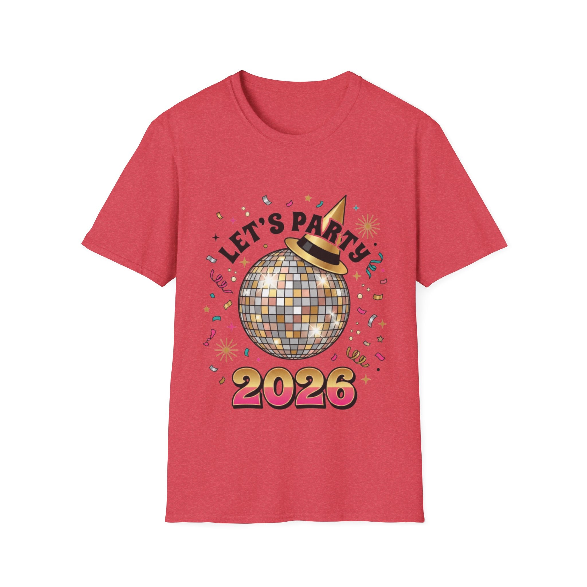 Trendy Let's Party 2026 Disco Ball Tee