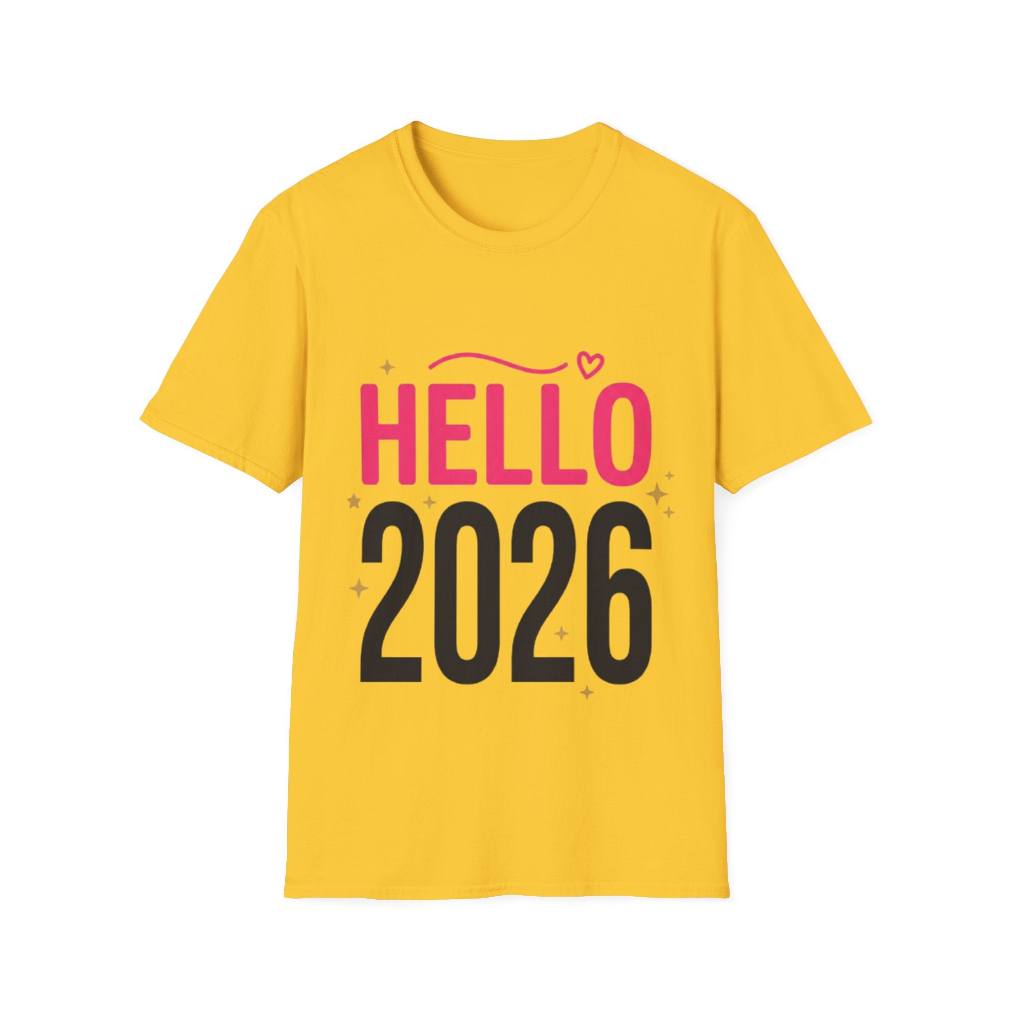 Hello 2026 Trendy Unisex Streetwear T-Shirt