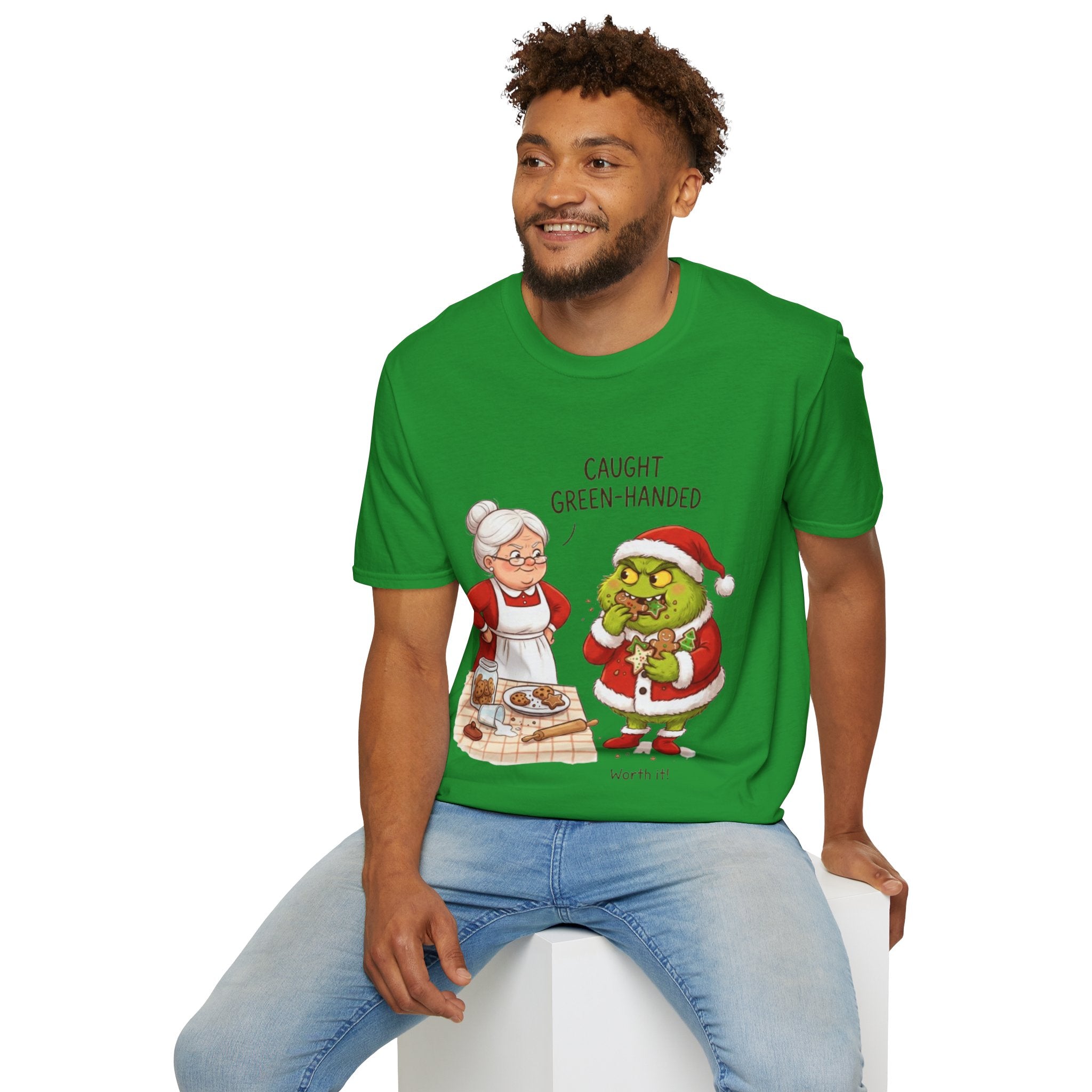 Grinch Cookie Thief T-shirt | Funny Holiday Baking Tee