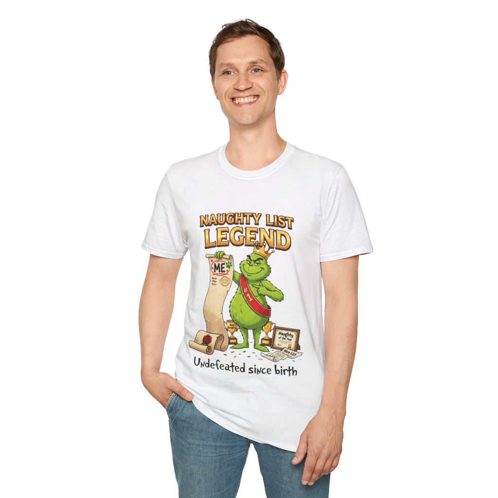 Naughty List Legend Tee | Funny Grinch Christmas T-shirt