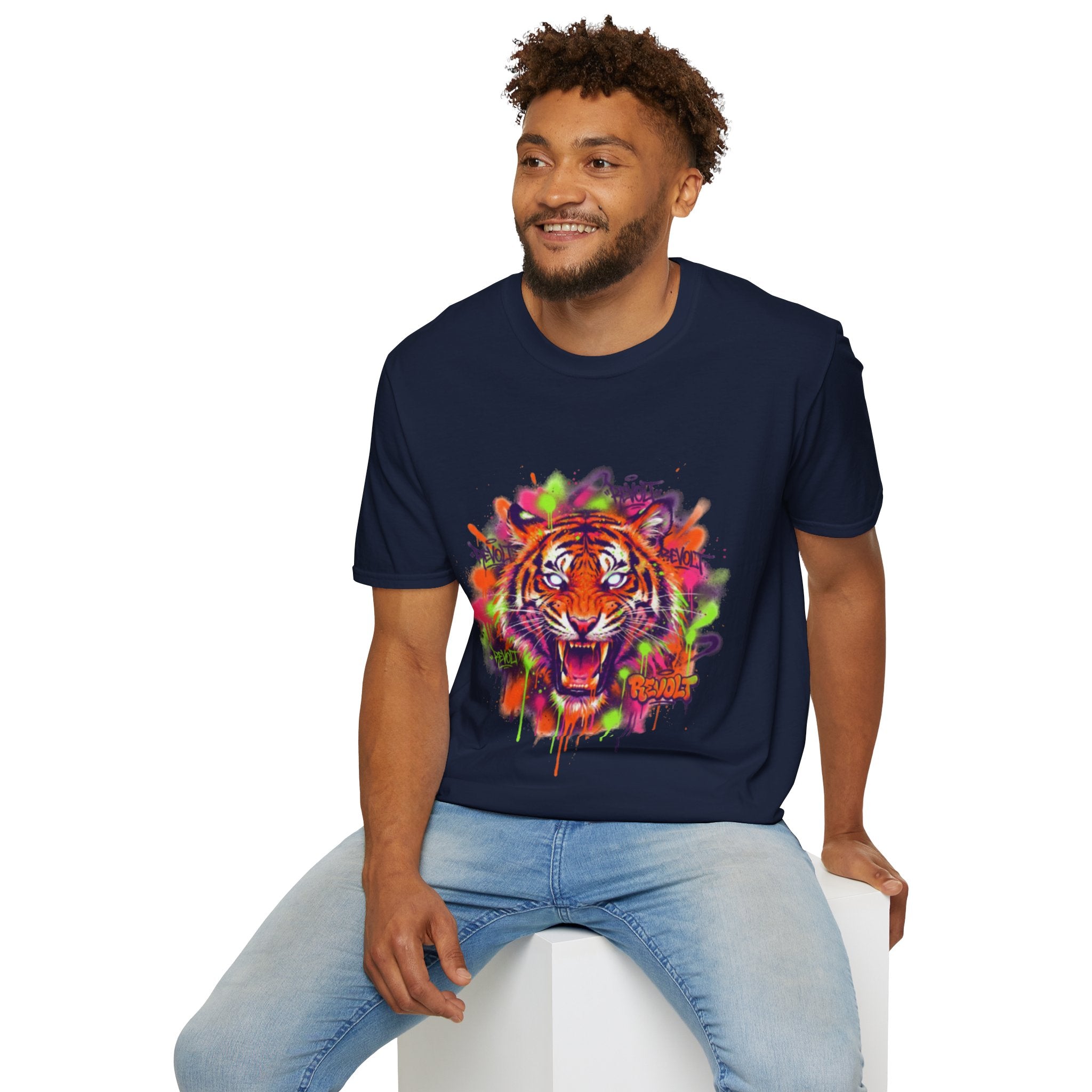 Trendy Urban Tiger Tee - Bold Streetwear Vibes
