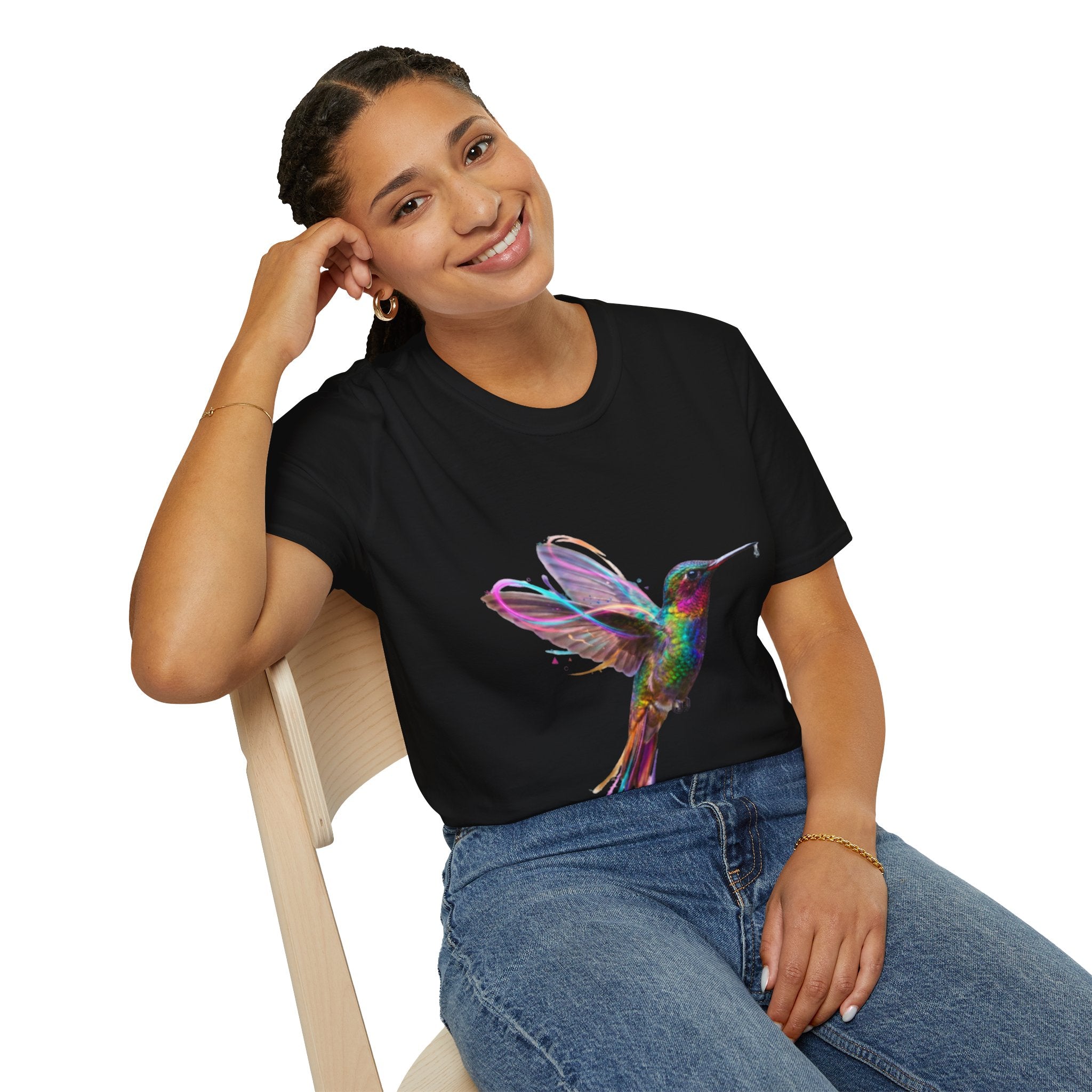 Vibrant Hummingbird Urban Streetwear Tee