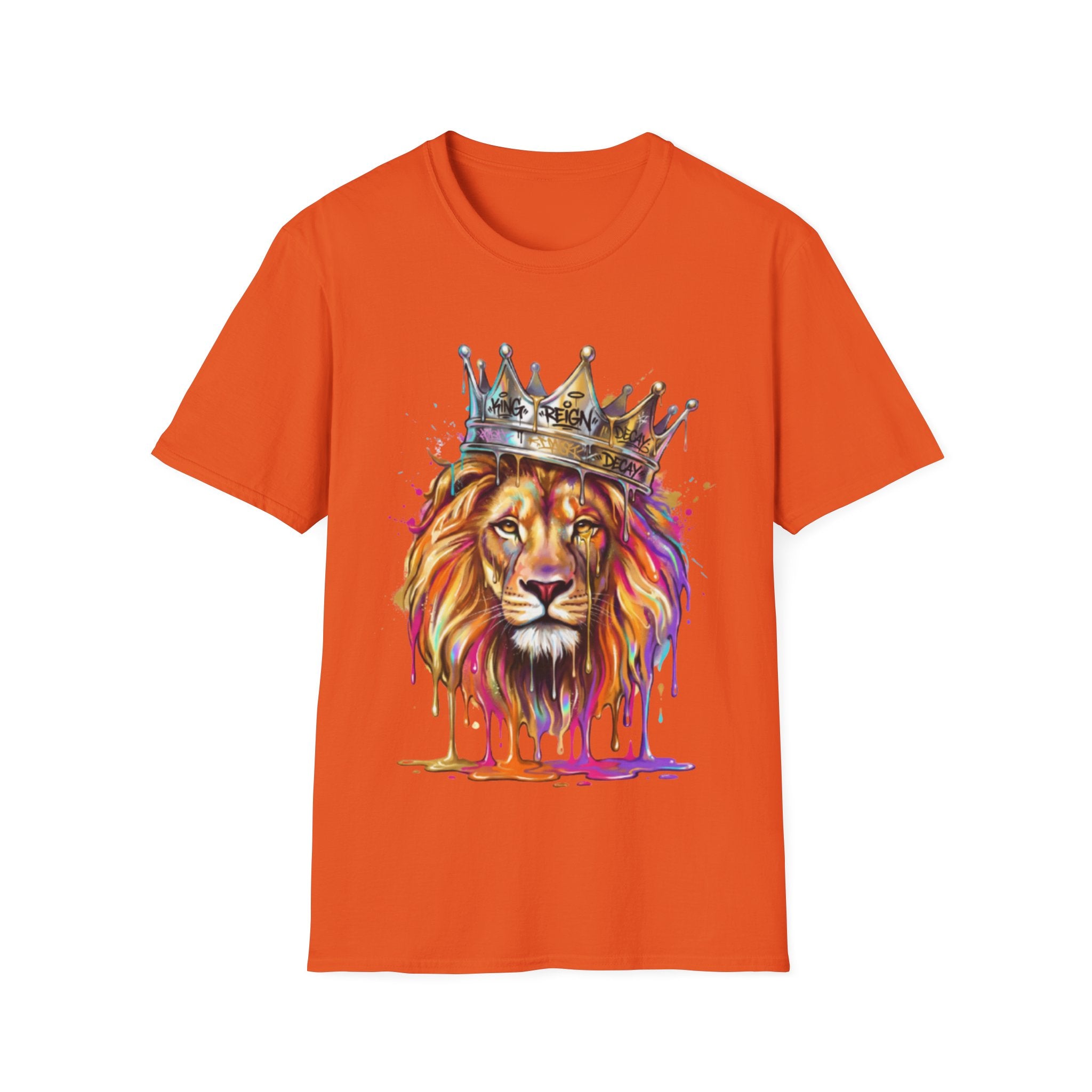 Vibrant Lion Streetwear Tee - Urban Art Vibes