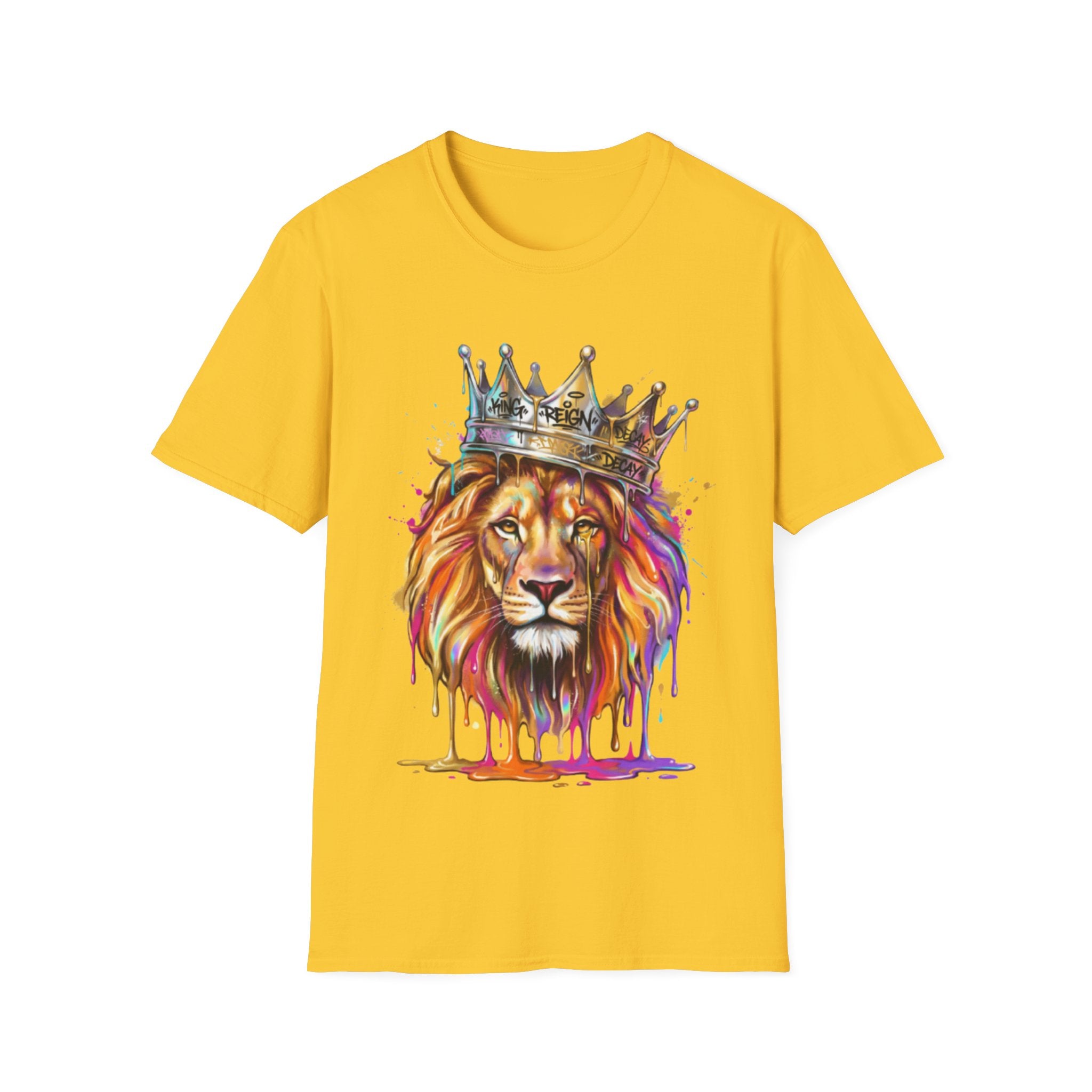 Vibrant Lion Streetwear Tee - Urban Art Vibes