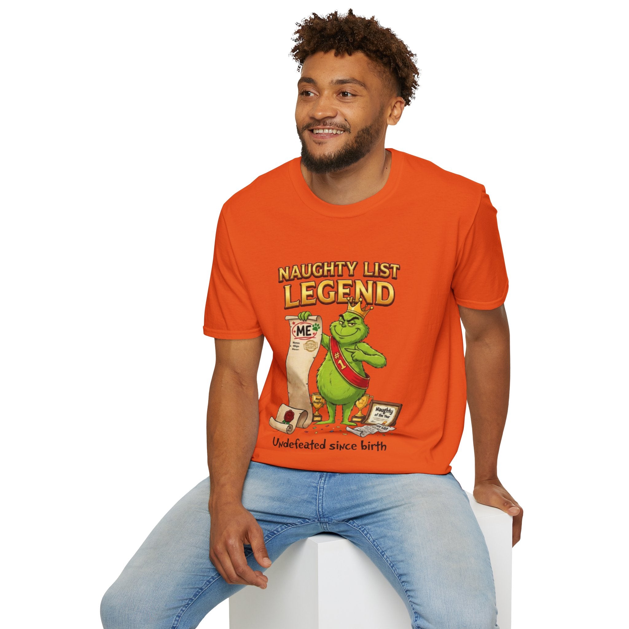 Naughty List Legend Tee | Funny Grinch Christmas T-shirt