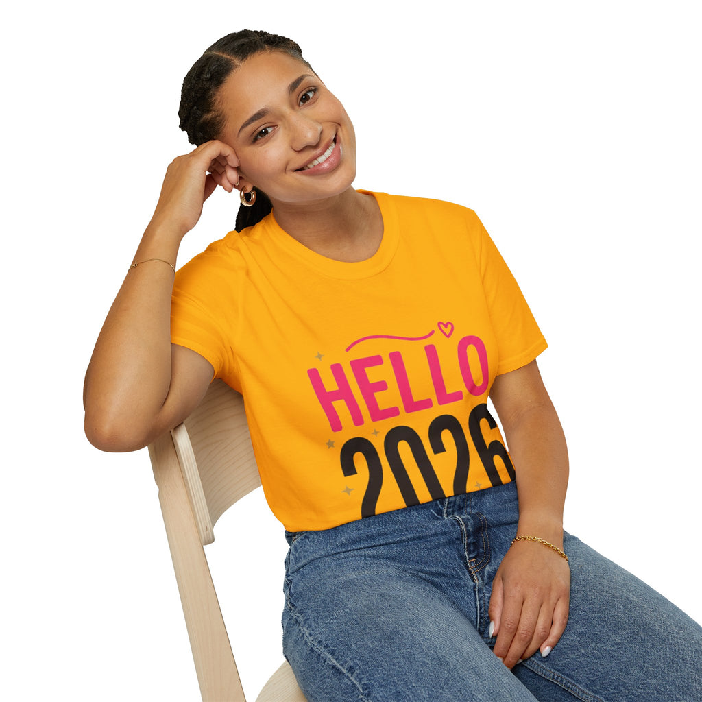 Hello 2026 New Year T-Shirt | Festive NYE Graphic Tee