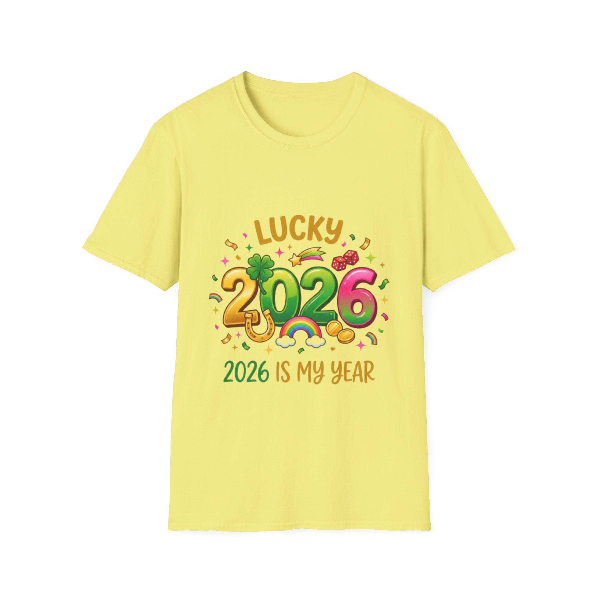 Lucky 2026 Streetwear T-Shirt - Trendy Urban Style