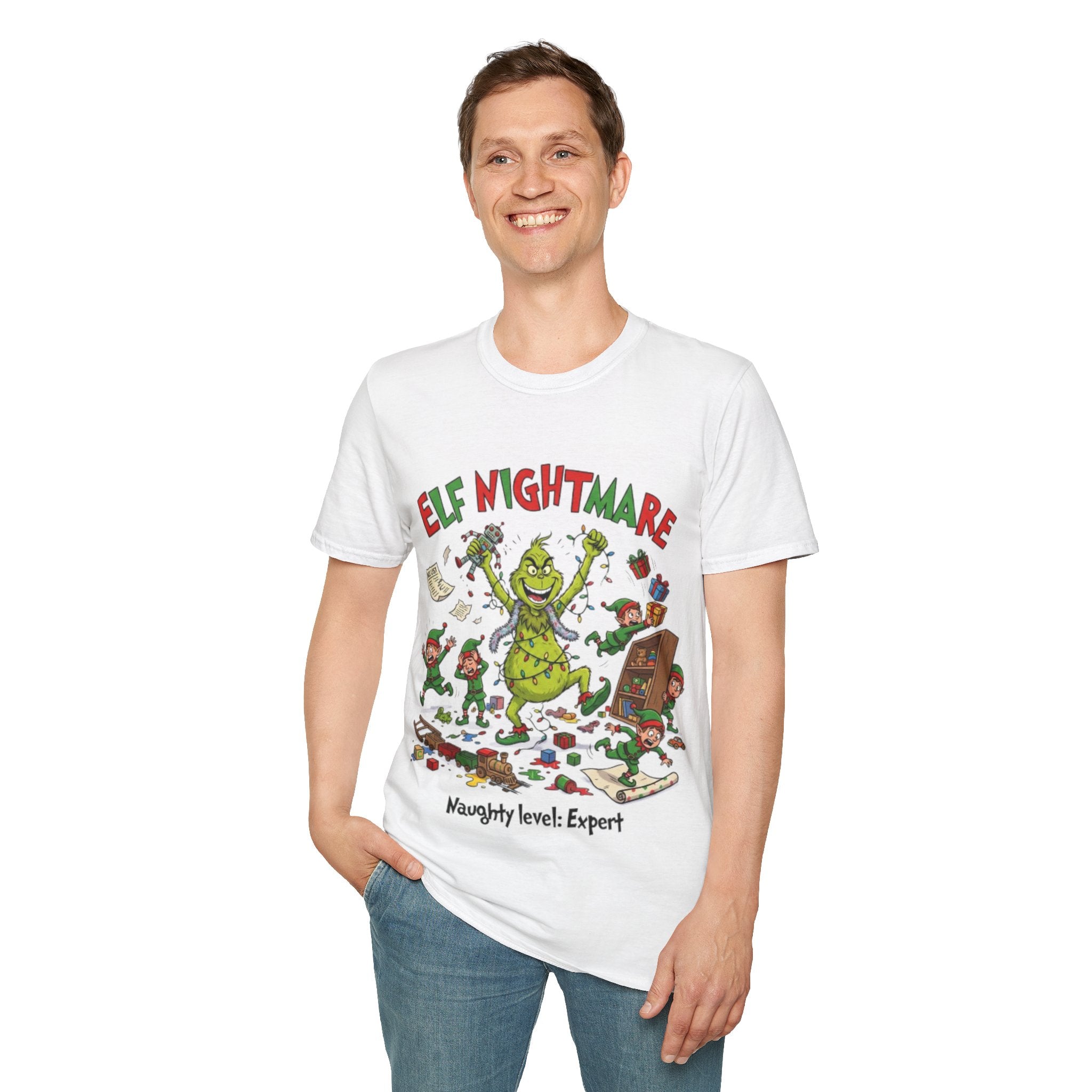 Grinch Elf Nightmare Tee | Funny Grinch Christmas Chaos T-shirt