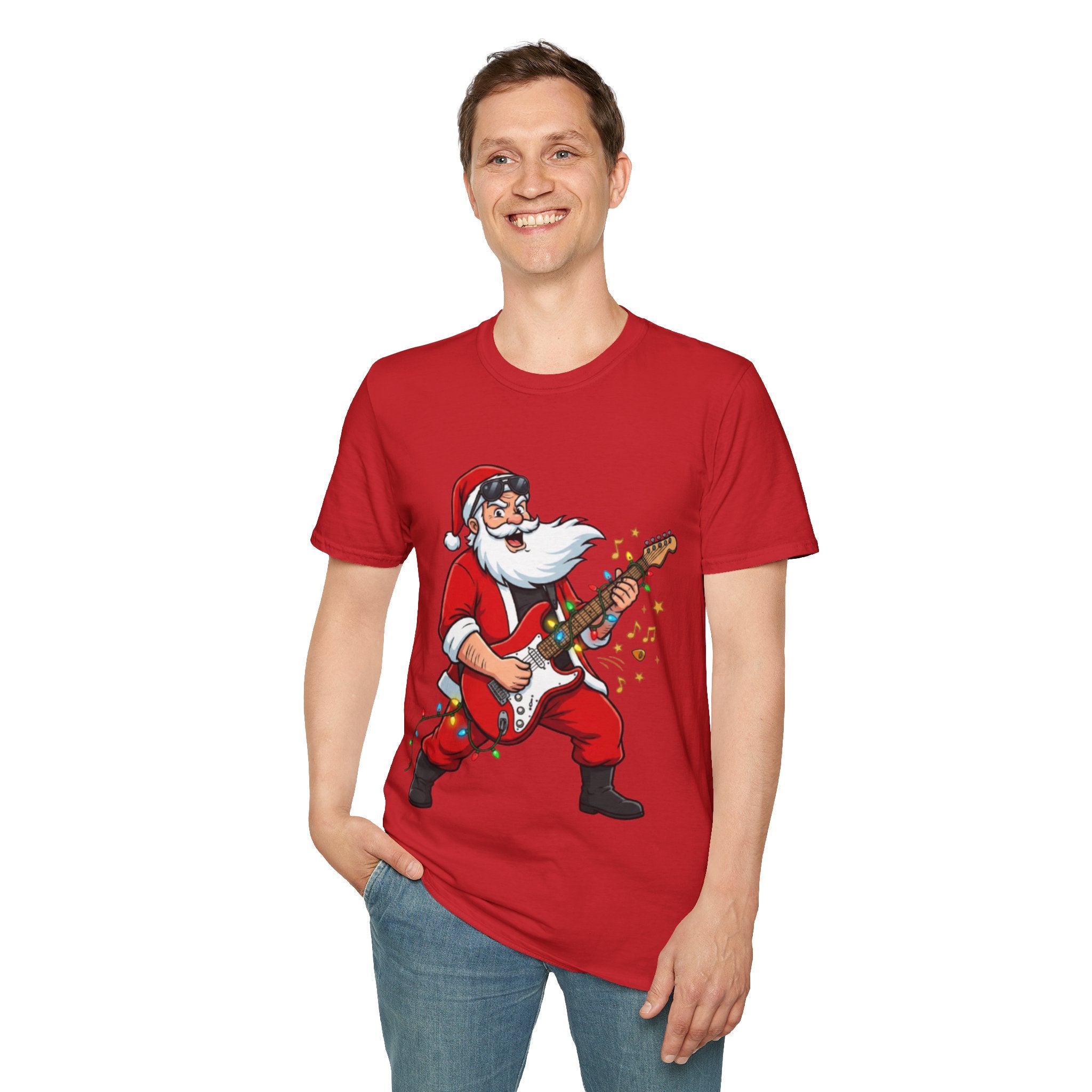 Rockin' Santa Tee | Funny & Cool Christmas T-shirt