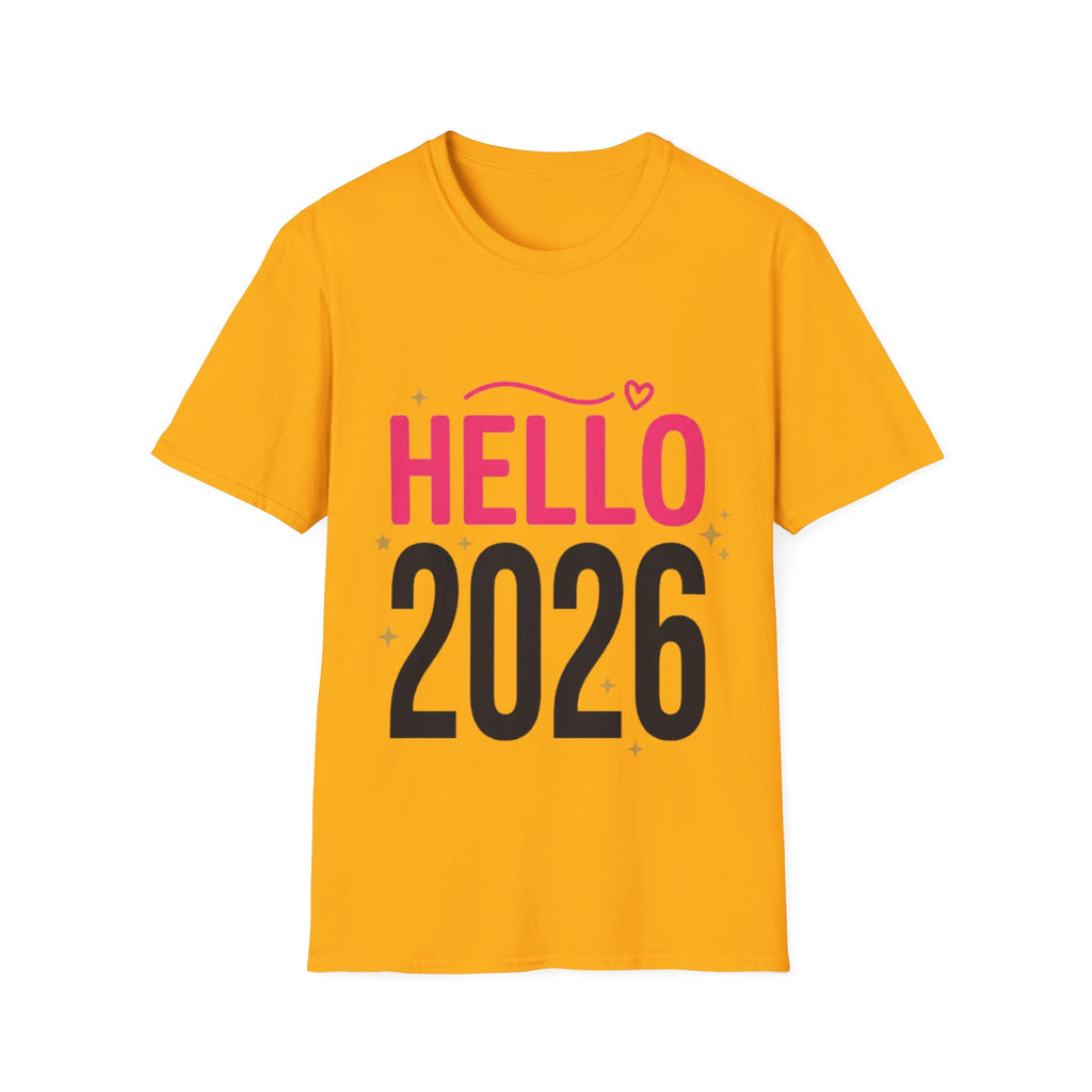 Hello 2026 New Year T-Shirt | Festive NYE Graphic Tee