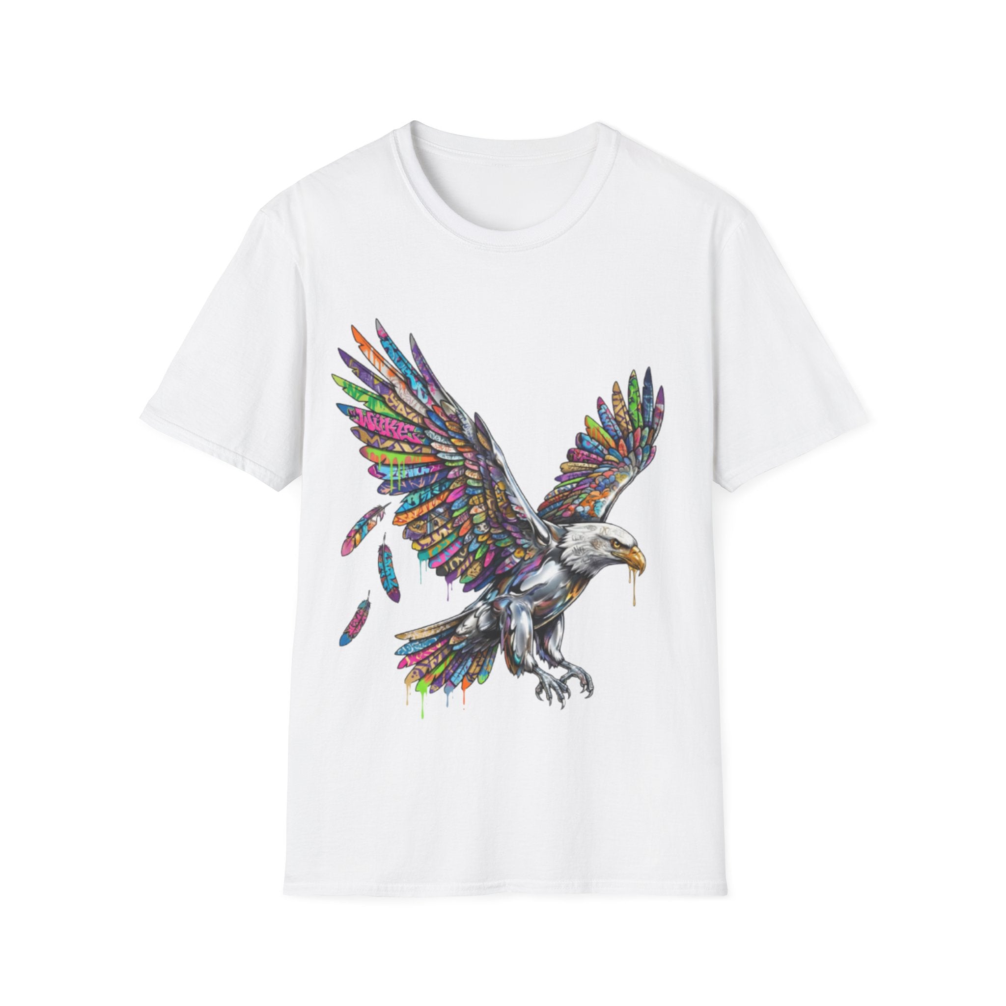 Vibrant Urban Eagle T-Shirt - Bold Streetwear Design