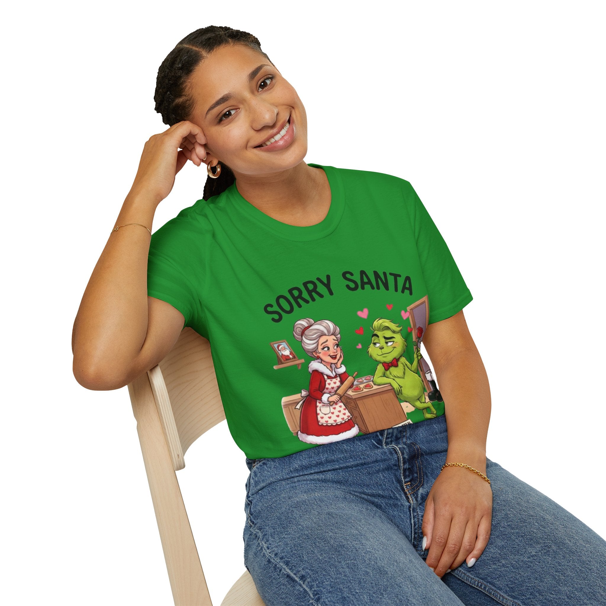 Grinch Rizz T-shirt | Funny Mrs. Claus Christmas Tee