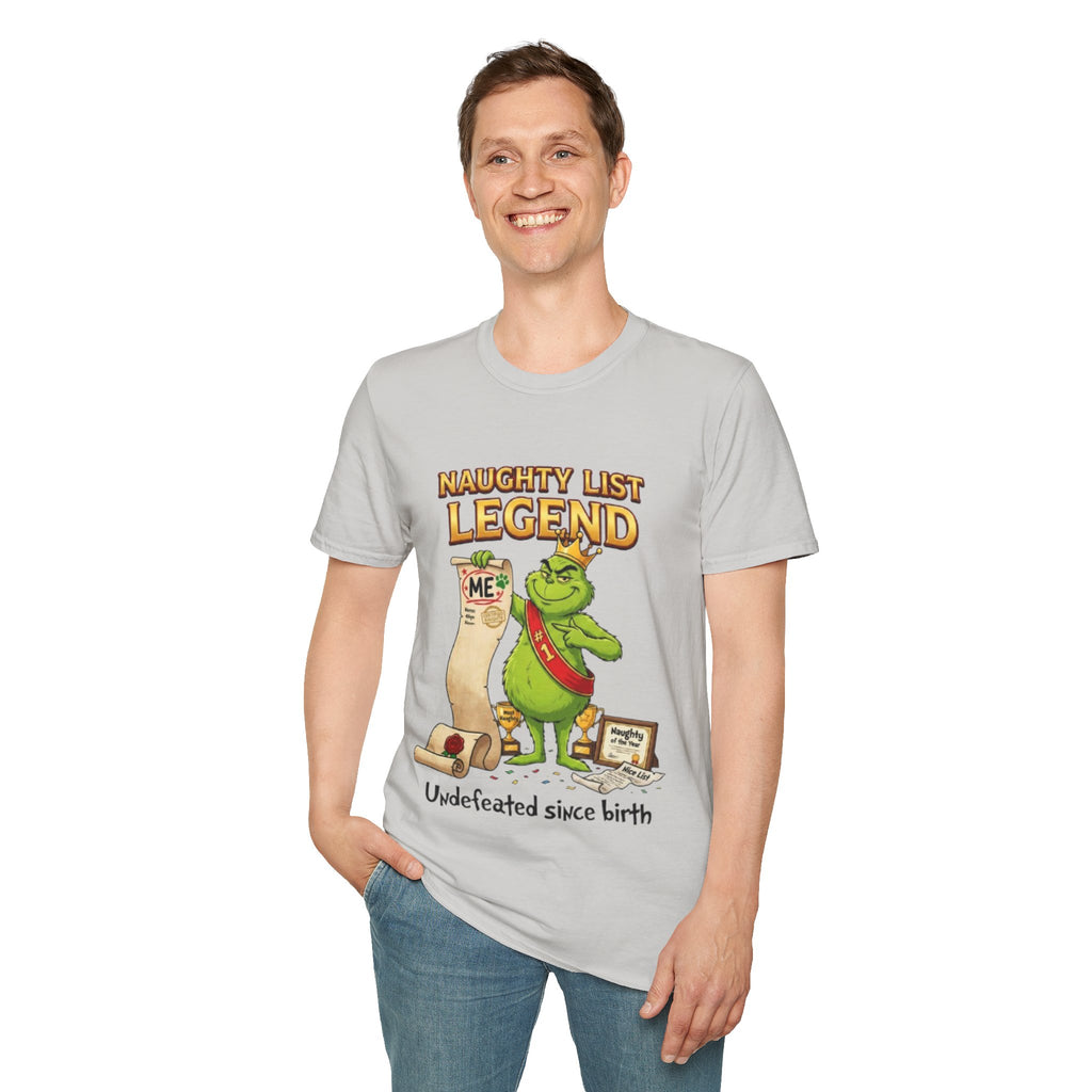 Naughty List Legend Tee | Funny Grinch Christmas T-shirt