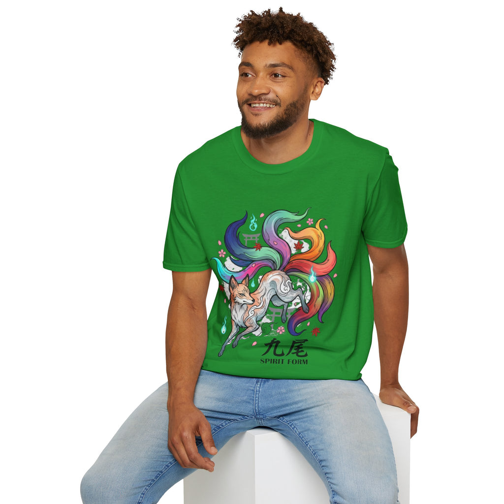 Mystical Nine-Tailed Fox Urban Streetwear Tee